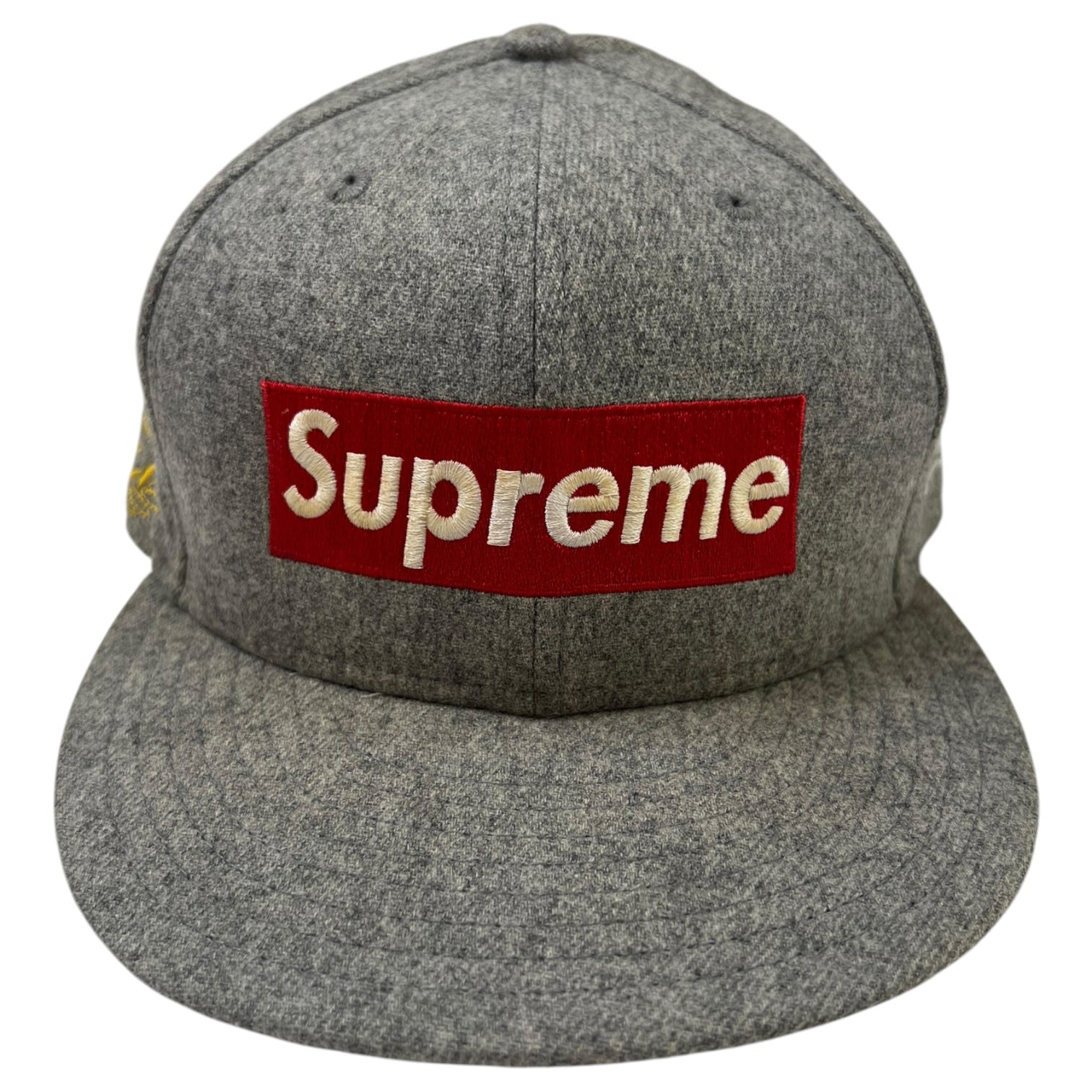【極美品】SUPREME NEW ERA NATIONAL CHAMPIONS Supreme New Era National Champions Box Logo Fitted Cap Grey