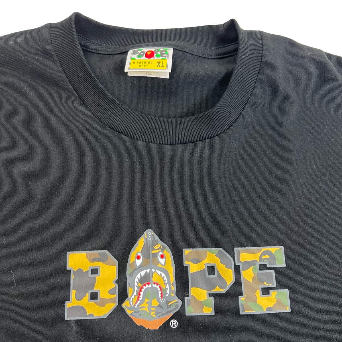 BAPE 1st Camo Logo Relaxed Fit T-Shirt Black