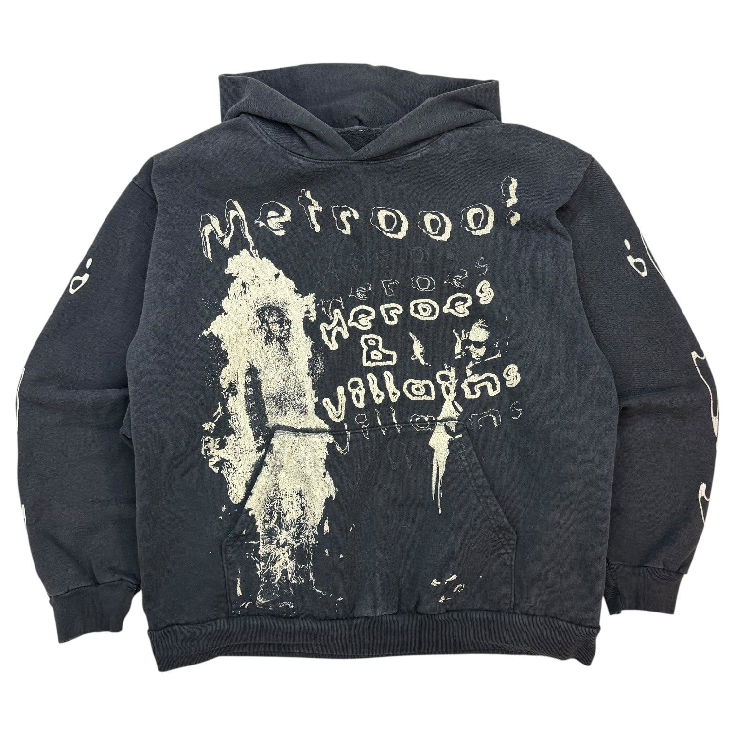 Metro Boomin Heroes and Villains Hoodie Faded Black