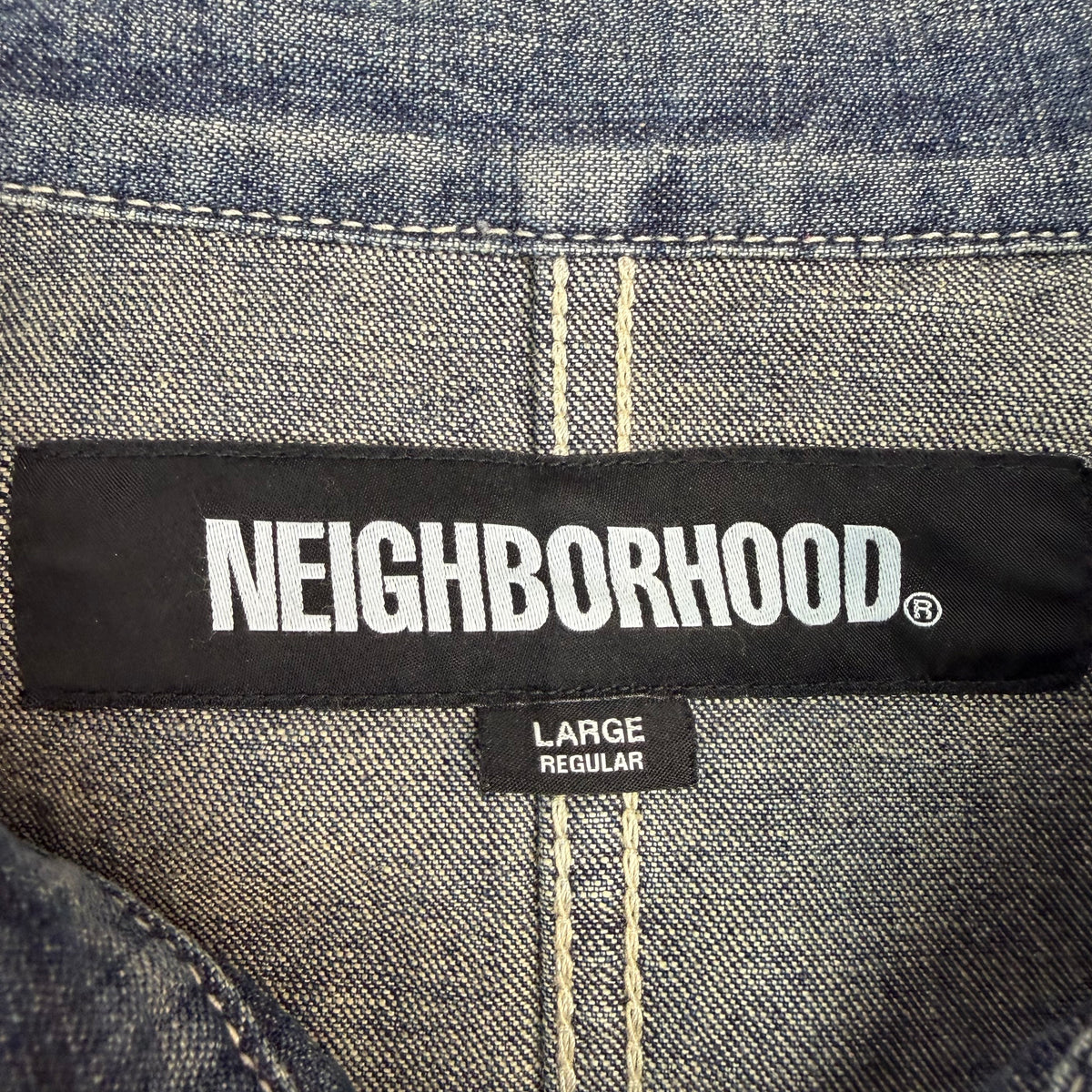 Neighborhood Paint Splatter Denim Jacket Blue
