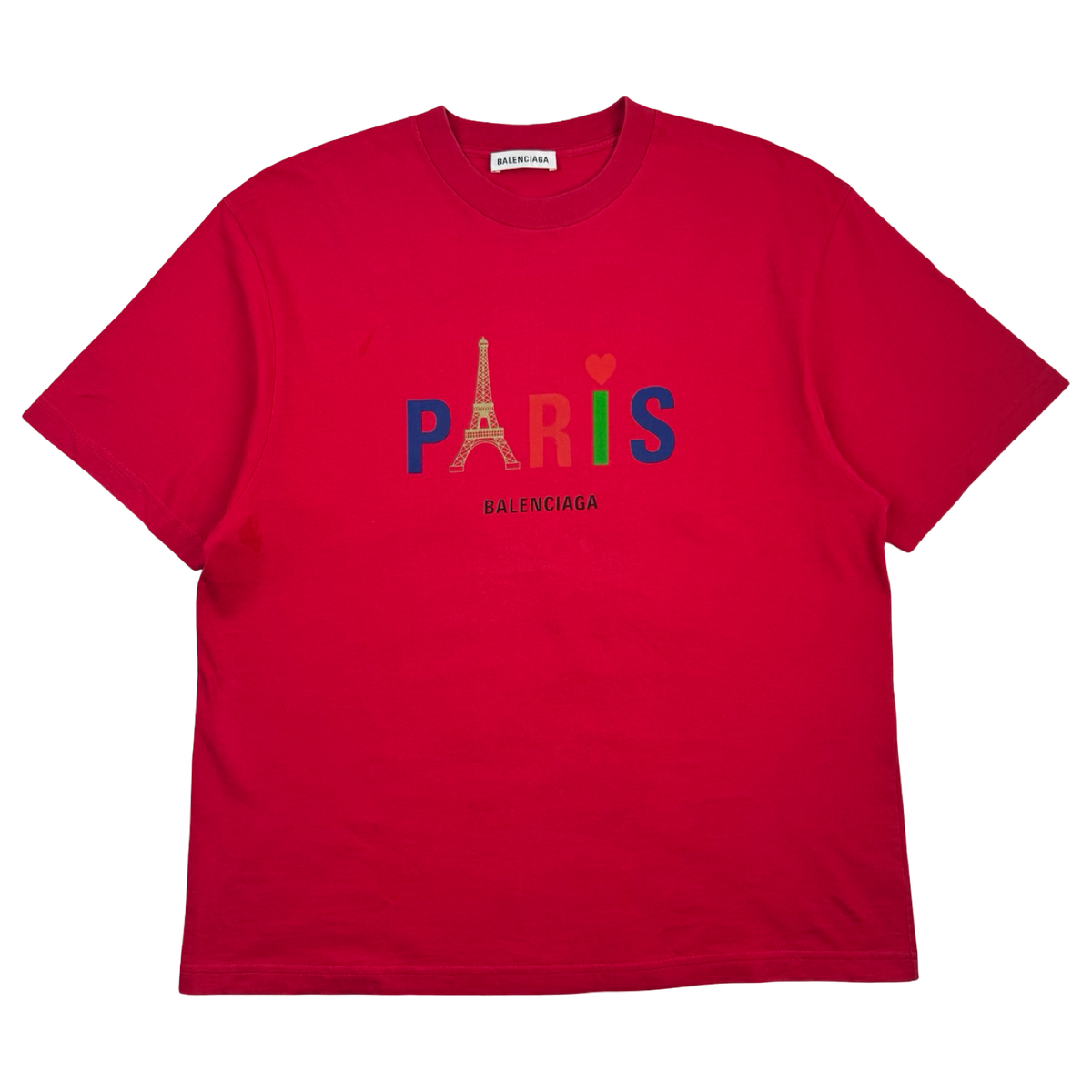 Balenciaga Paris Print Logo T-Shirt
