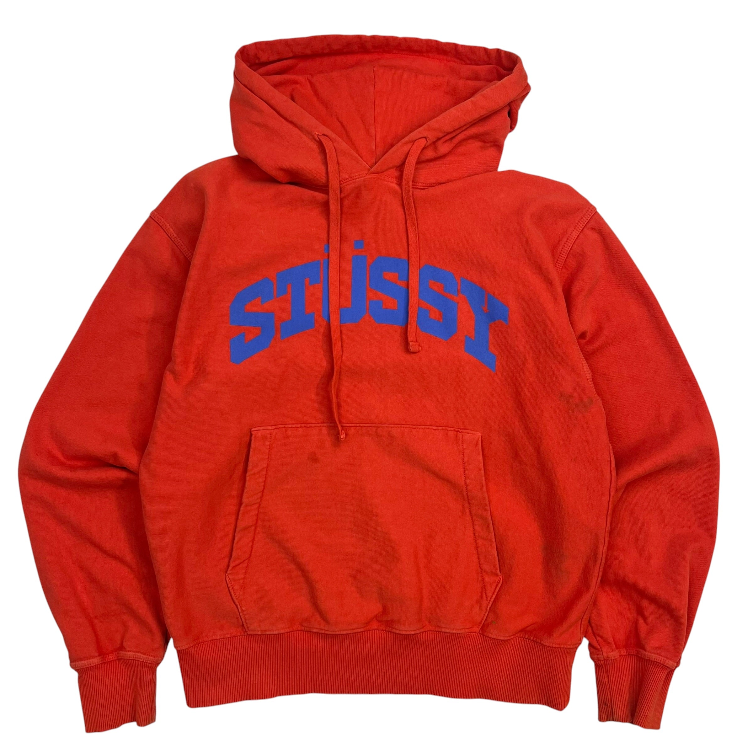 Stussy Block Sport Pigment Dye Hoodie Tomato