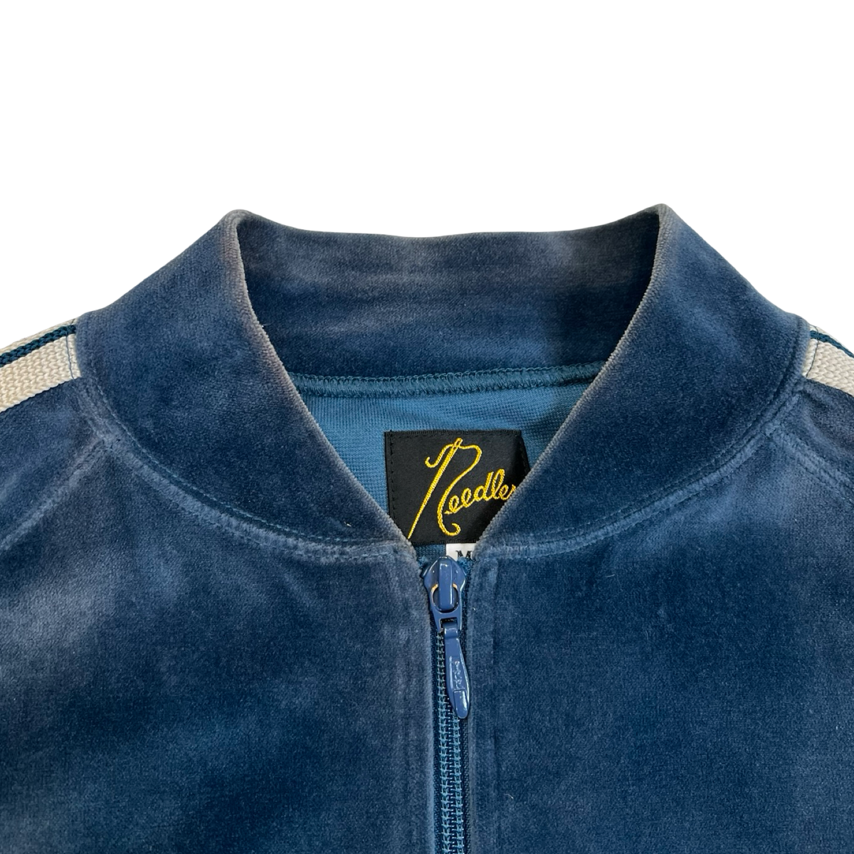 Needles Rib Collar Track Jacket Navy Velour