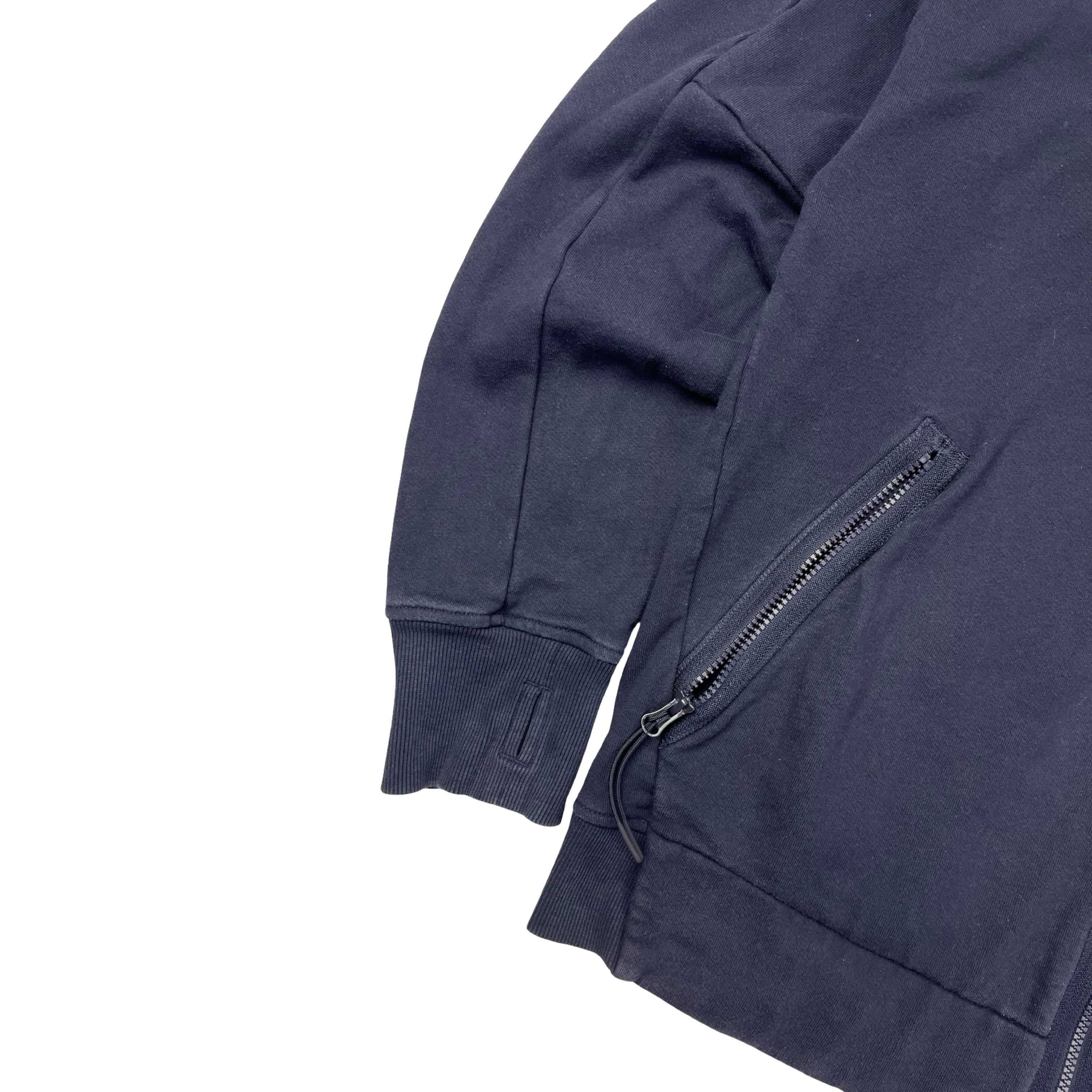 CP Company Goggle Zip Up Hoodie Navy
