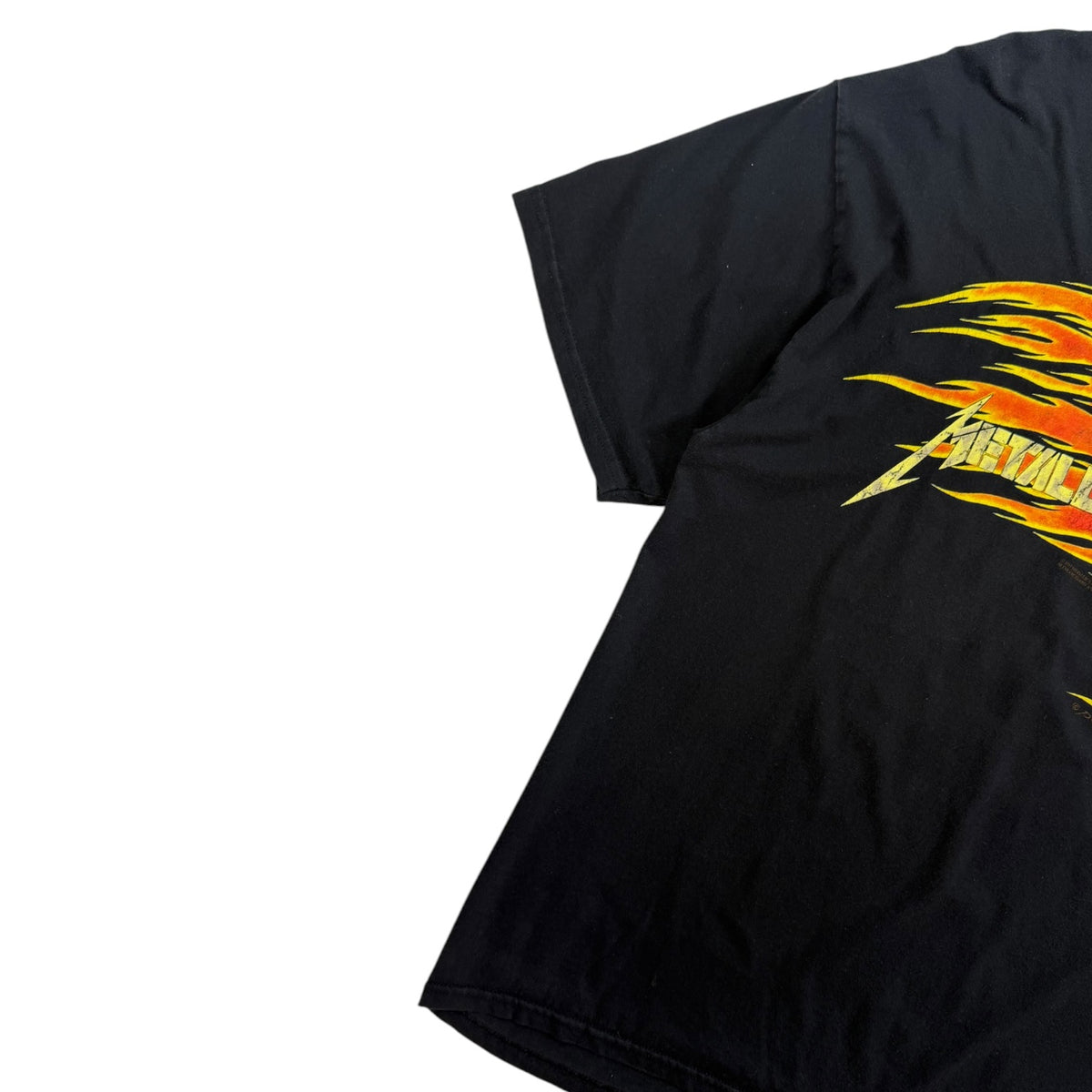 Vintage 1994 Metallica Flaming Skull T-Shirt Black