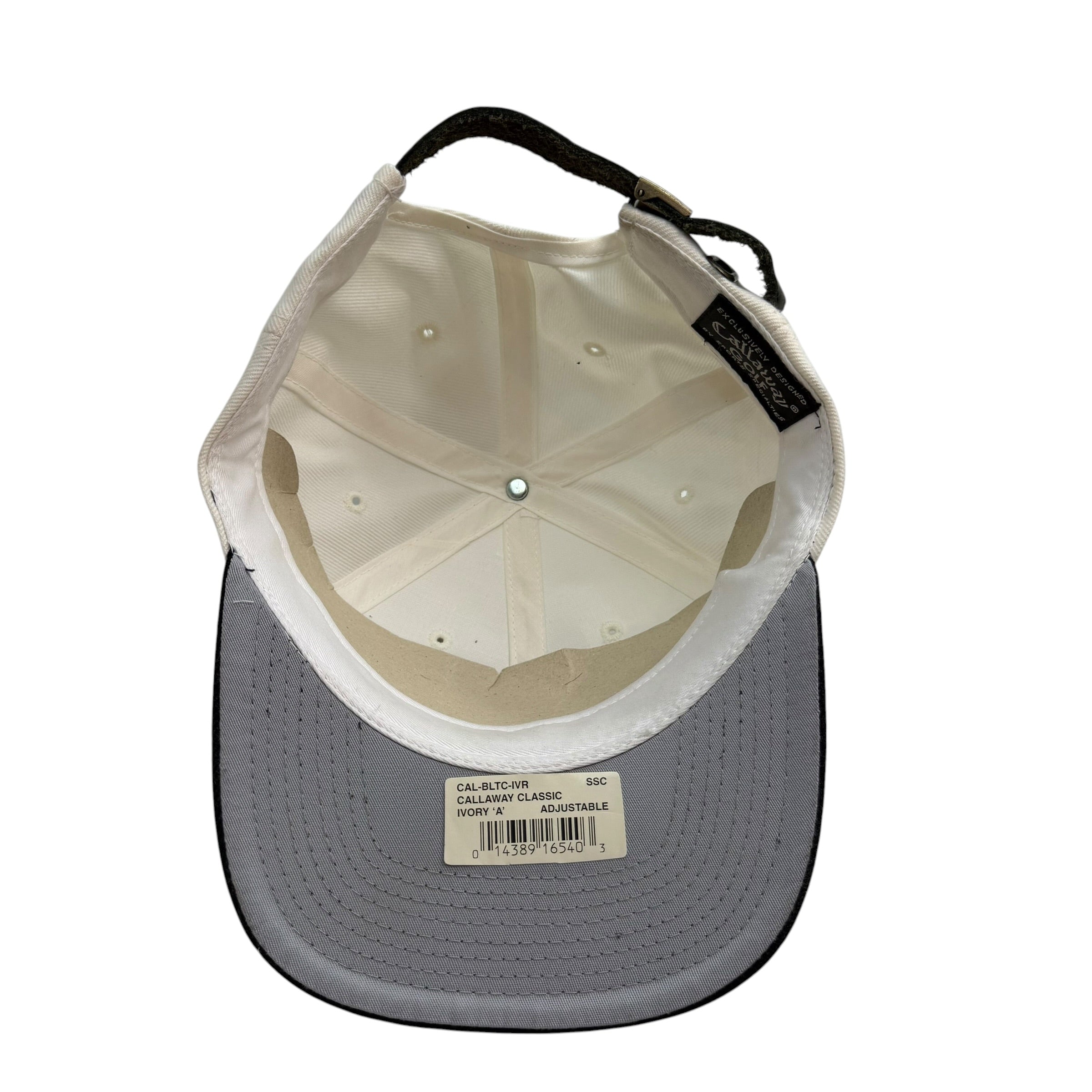 Vintage Calloway Golf Classic Adjustable Hat Ivory