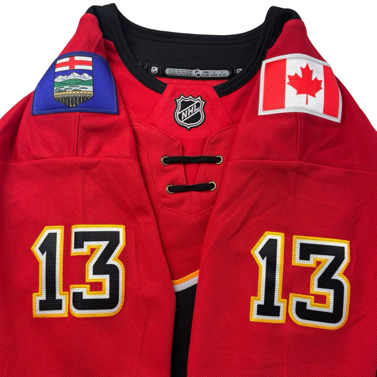 NHL Calgary Flames Johnny Gaudreau Home Jersey