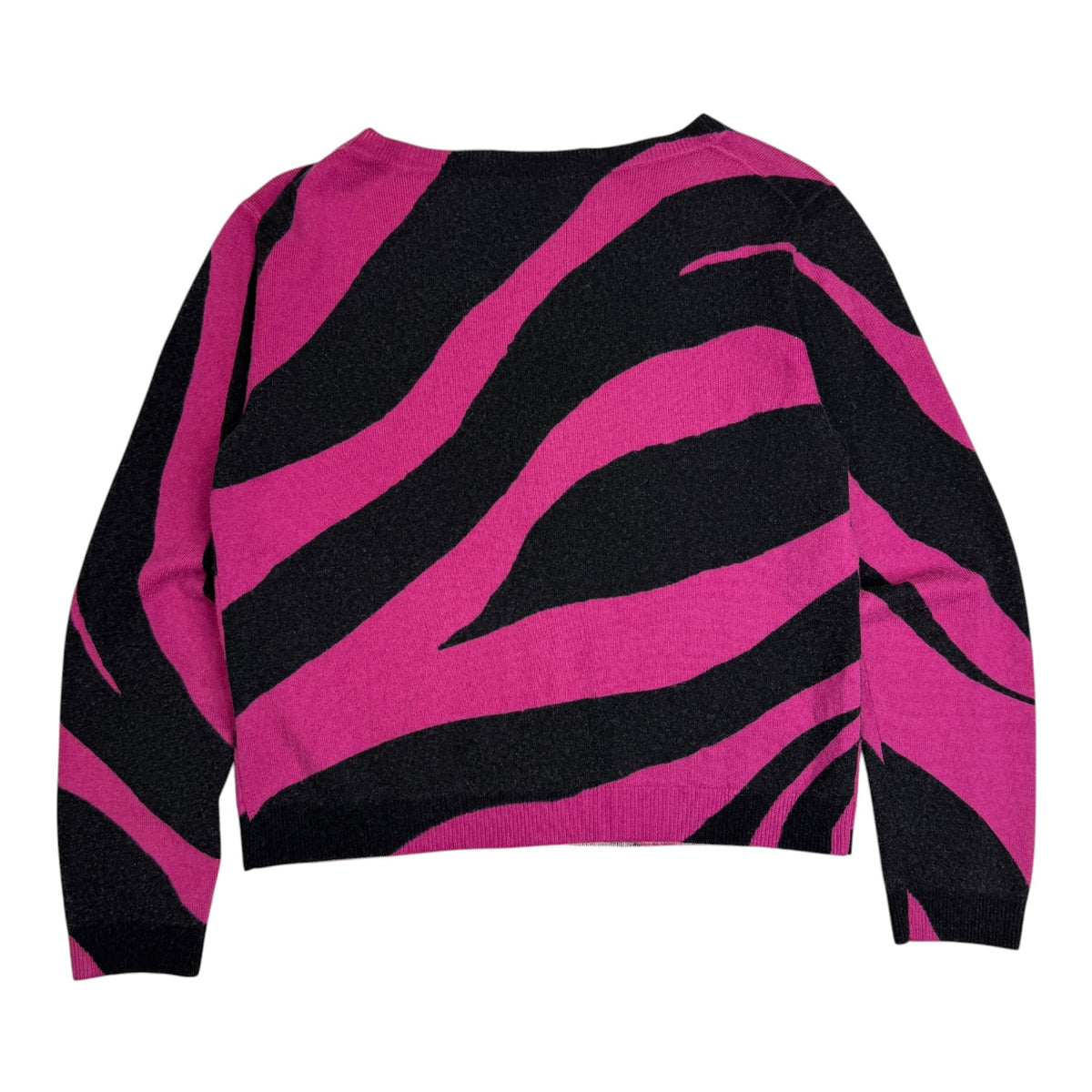 (W) Moschino Boutique Zebra Print Cardigan Pink/Black