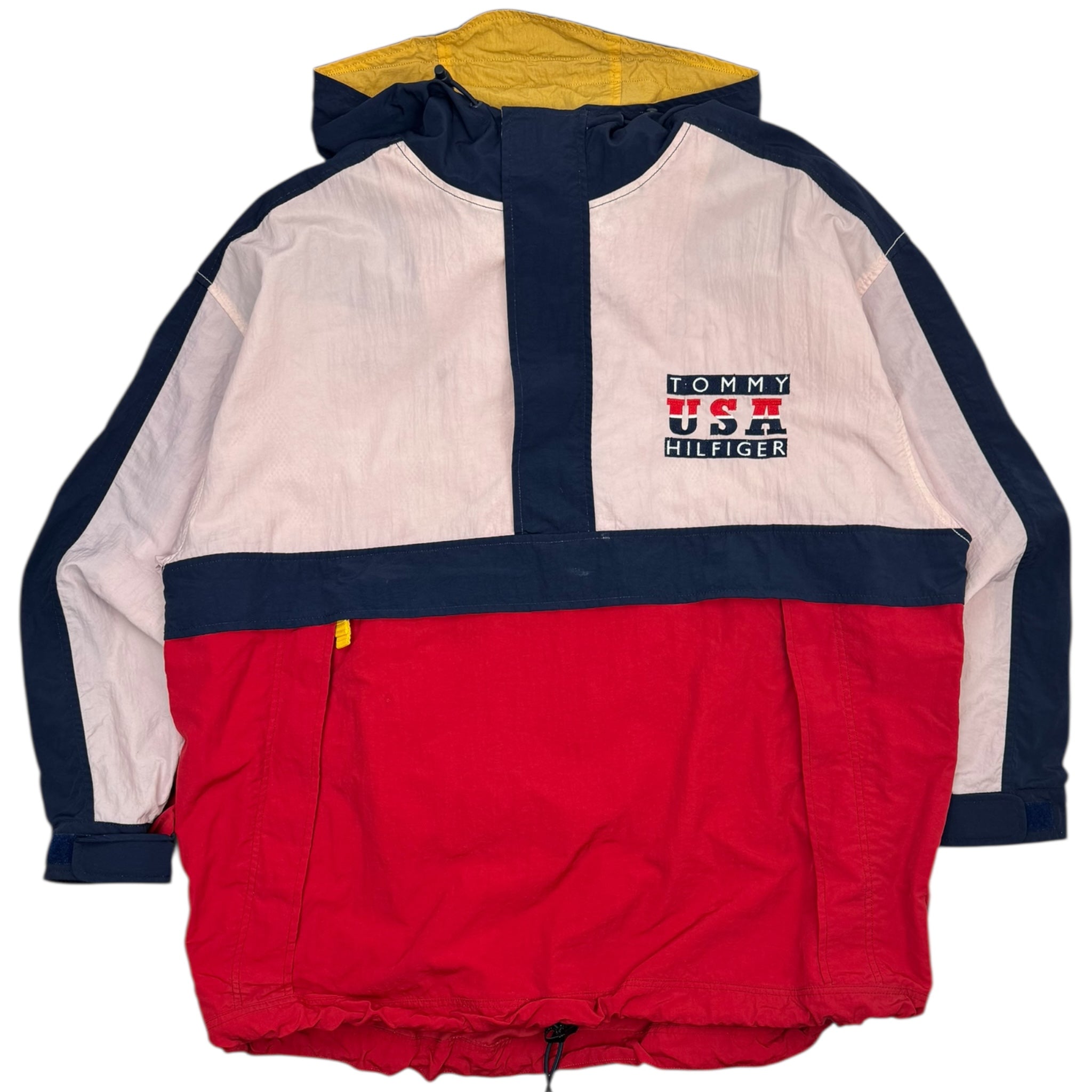 Vintage Tommy Hilfiger USA Quarter Zip Hooded Jacket