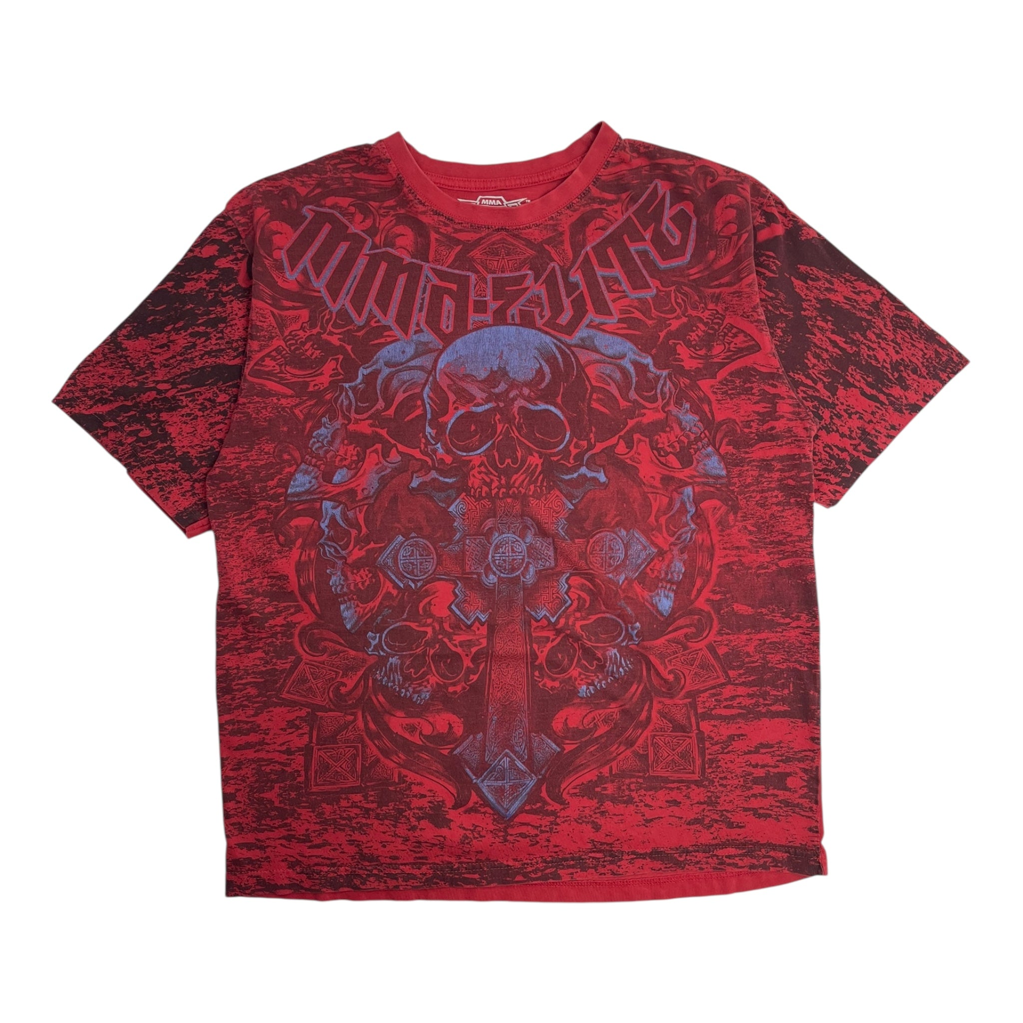 Vintage Y2K MMA Elite Skull & Cross T-Shirt
