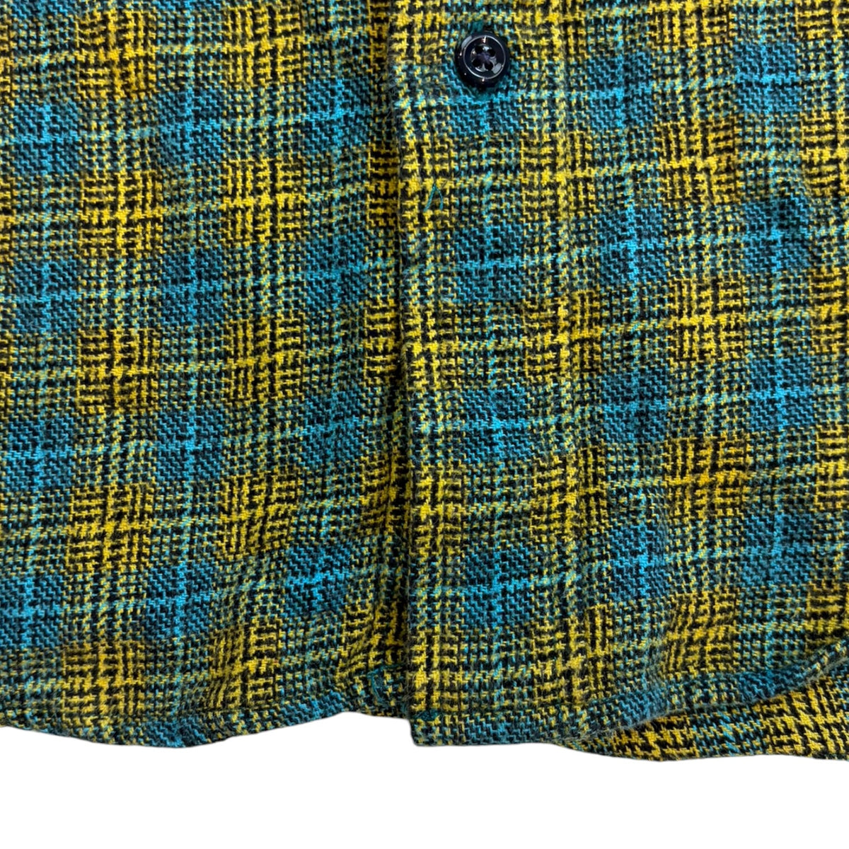 Adsum Classic Plaid  Button-Up Workshirt Aqua/Sulfur