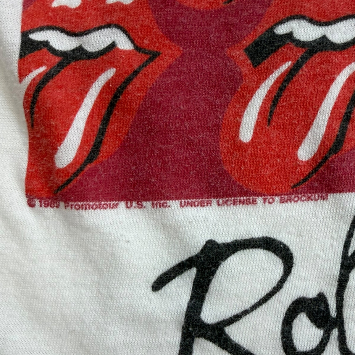 Vintage 1989 Rolling Stones Steel Wheels North American Tour T-Shirt White