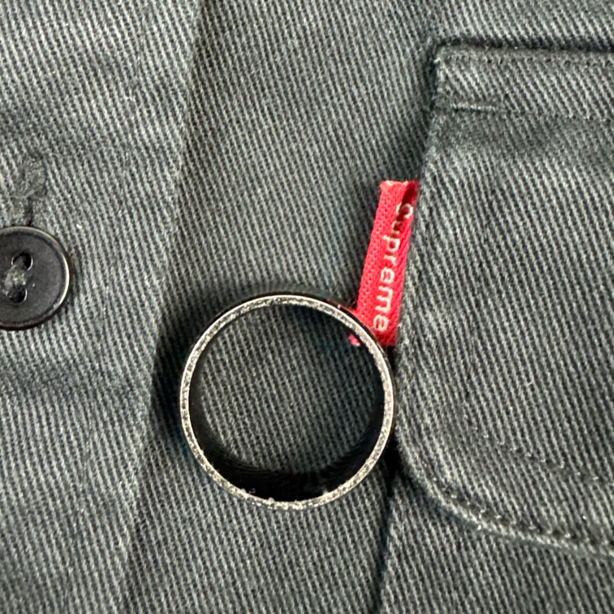 FW13 Supreme Hooded Twill Shirt Black