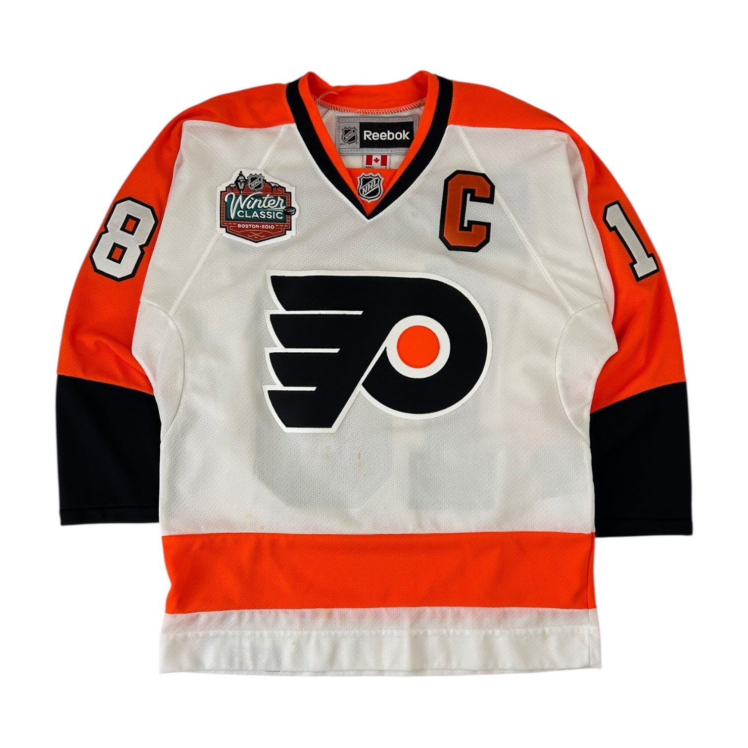 Philadelphia Flyers Reebok Mike Richard’s Jersey Orange/White