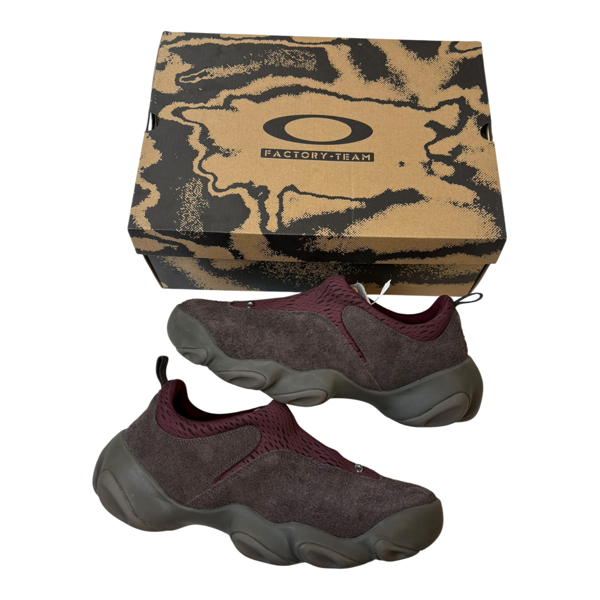 Oakley Factory Team Flesh Slip On Sneakers Burgundy (Used)