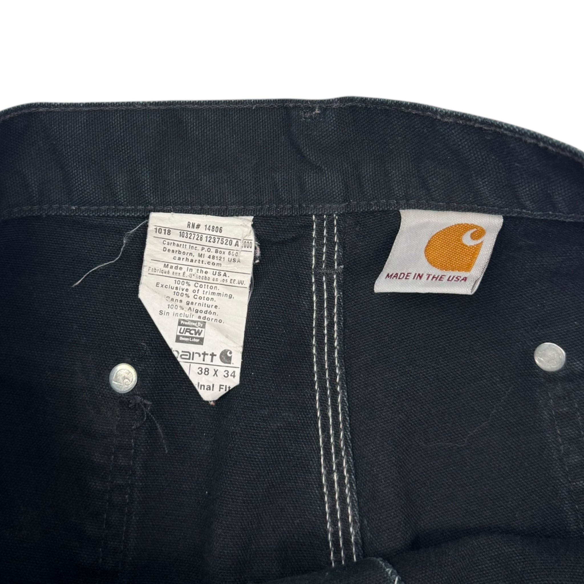 Carhartt Double Knee Work Pants Black Painters