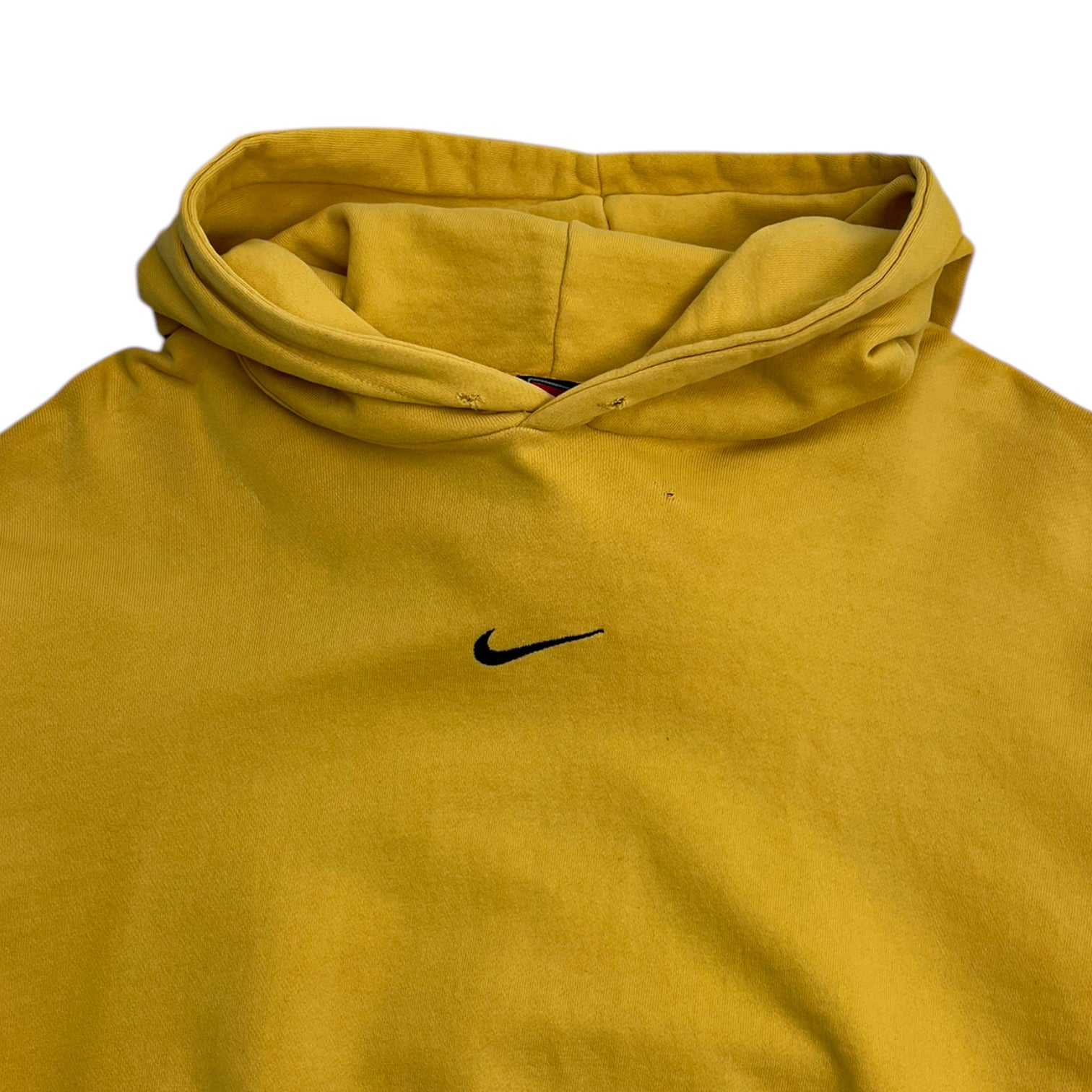 Vintage Nike Center Swoosh Hoodie Yellow