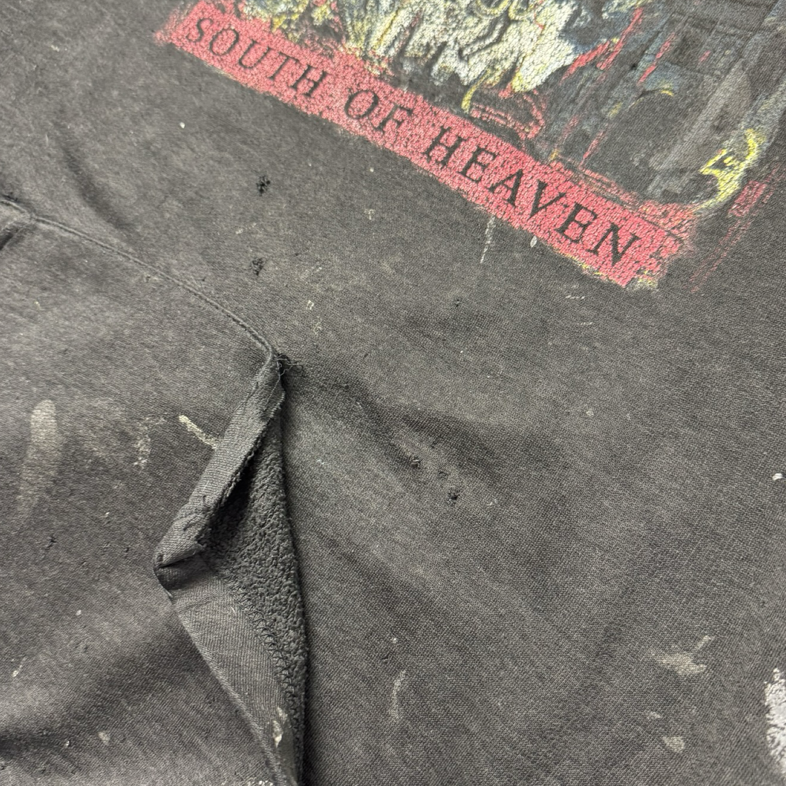 Vintage Y2K Slayer South of Heaven Graphic Hoodie Black