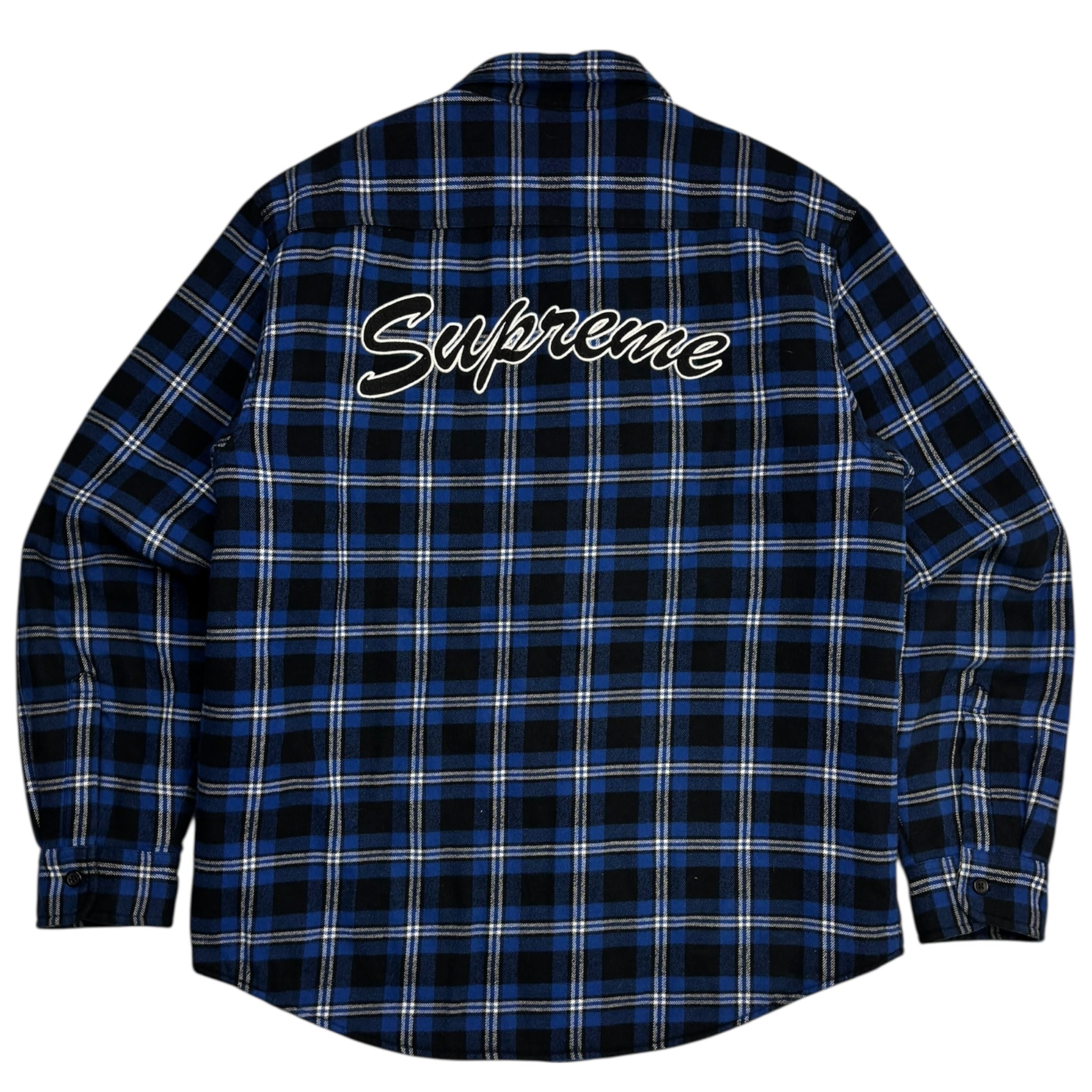 Supreme Arc Logo Quilted Flannel Shirt