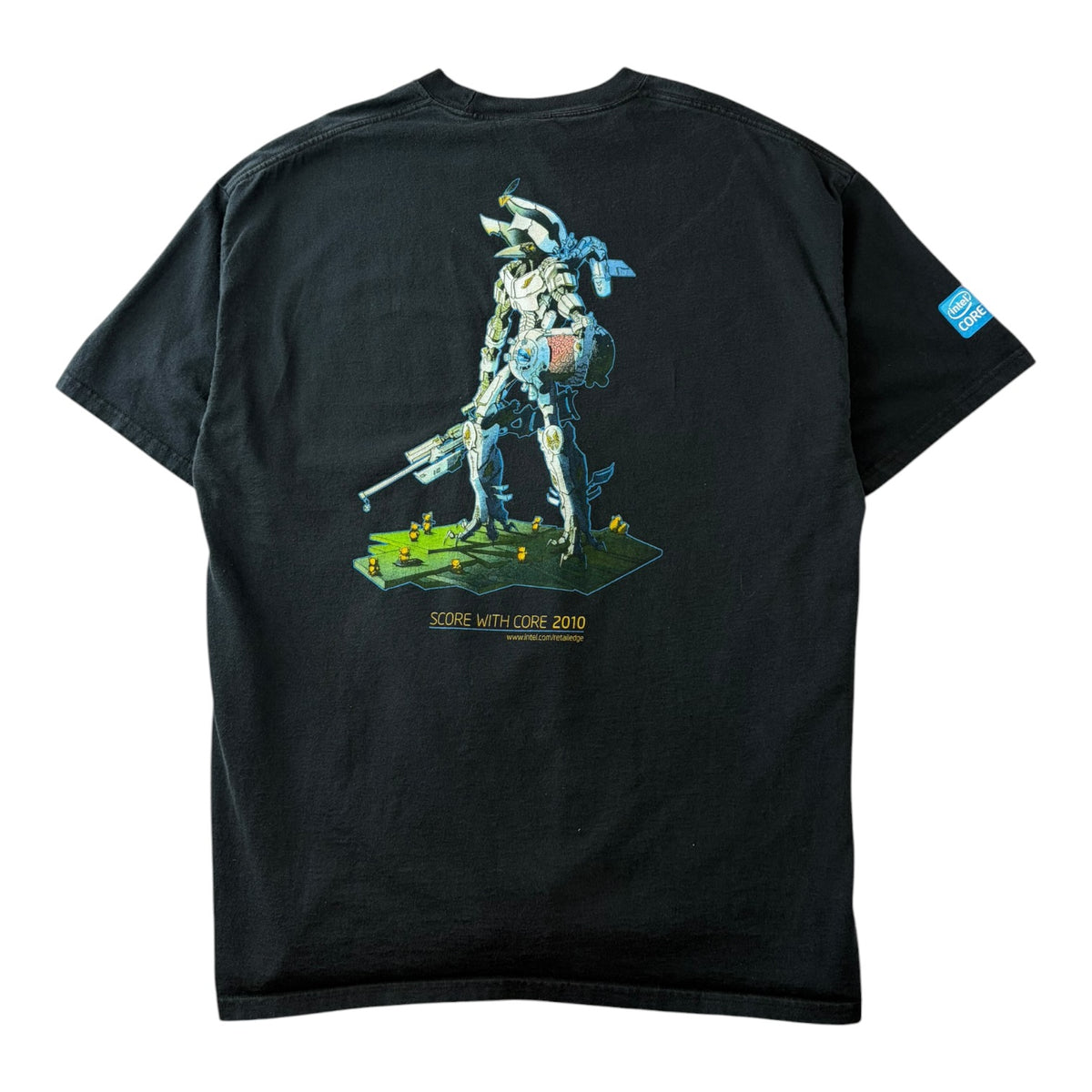 Vintage 2010 Intel “Late Riser Early Adopter” Promo T-Shirt Black