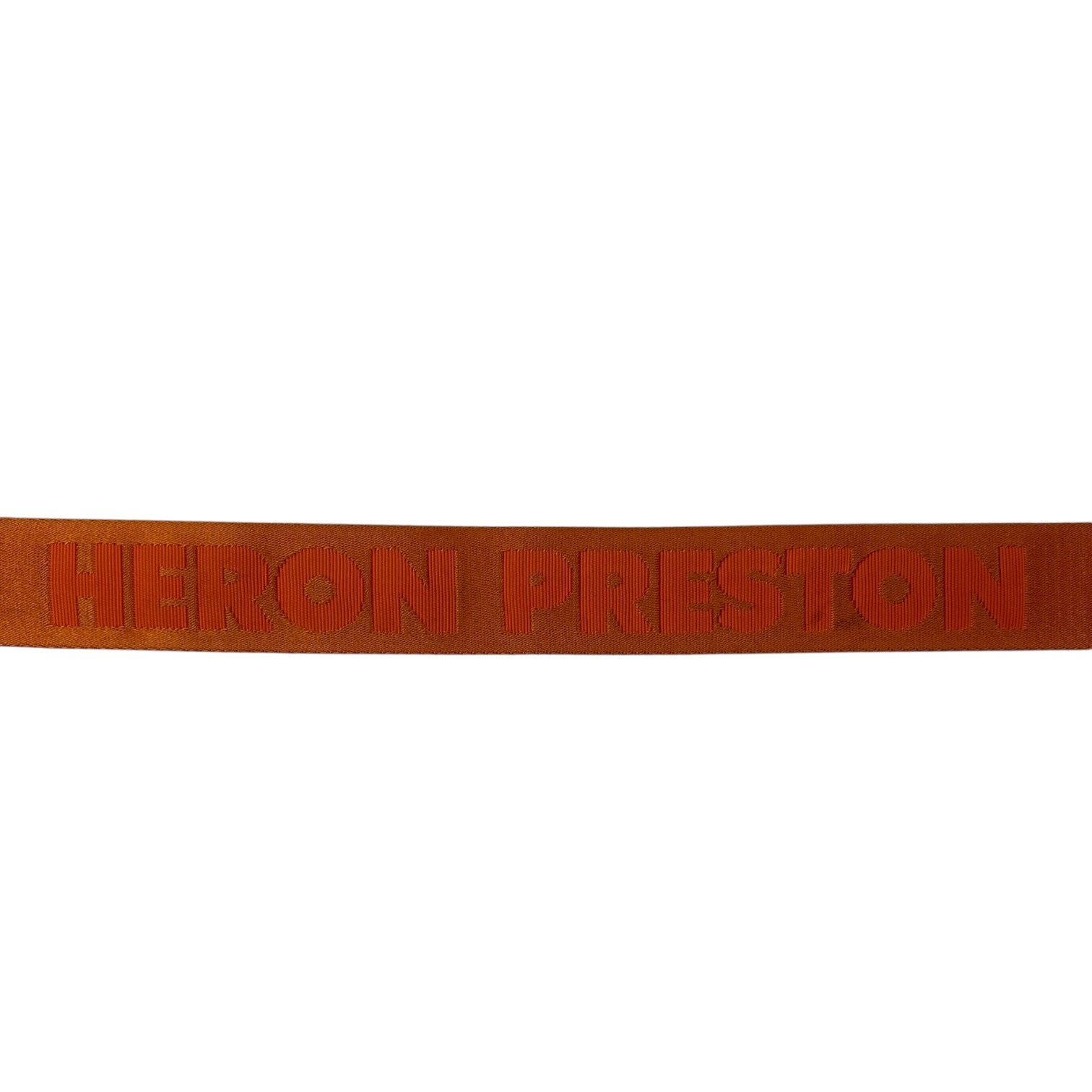 Heron Preston FW21 Tape Logo Belt Orange/Gold