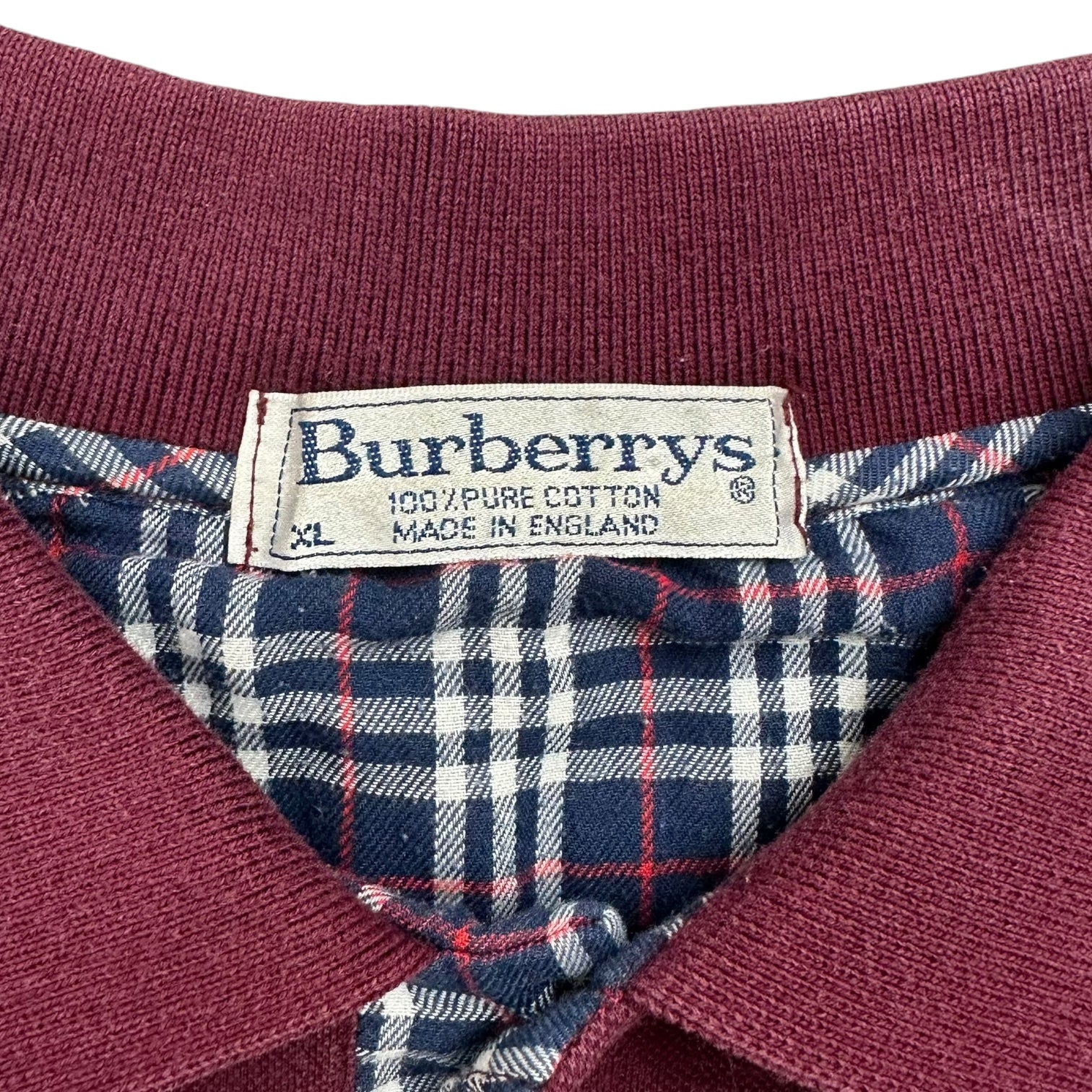 Burberry Polo Shirt Burgandy