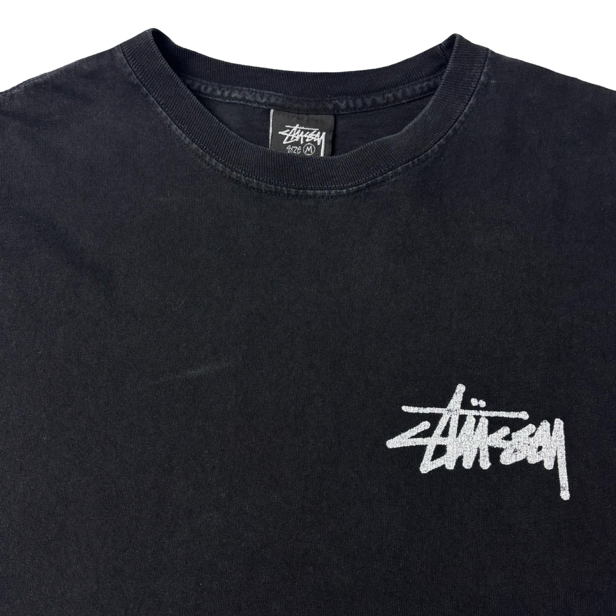 Stussy Old Phone Pigment Dyed Tee Black