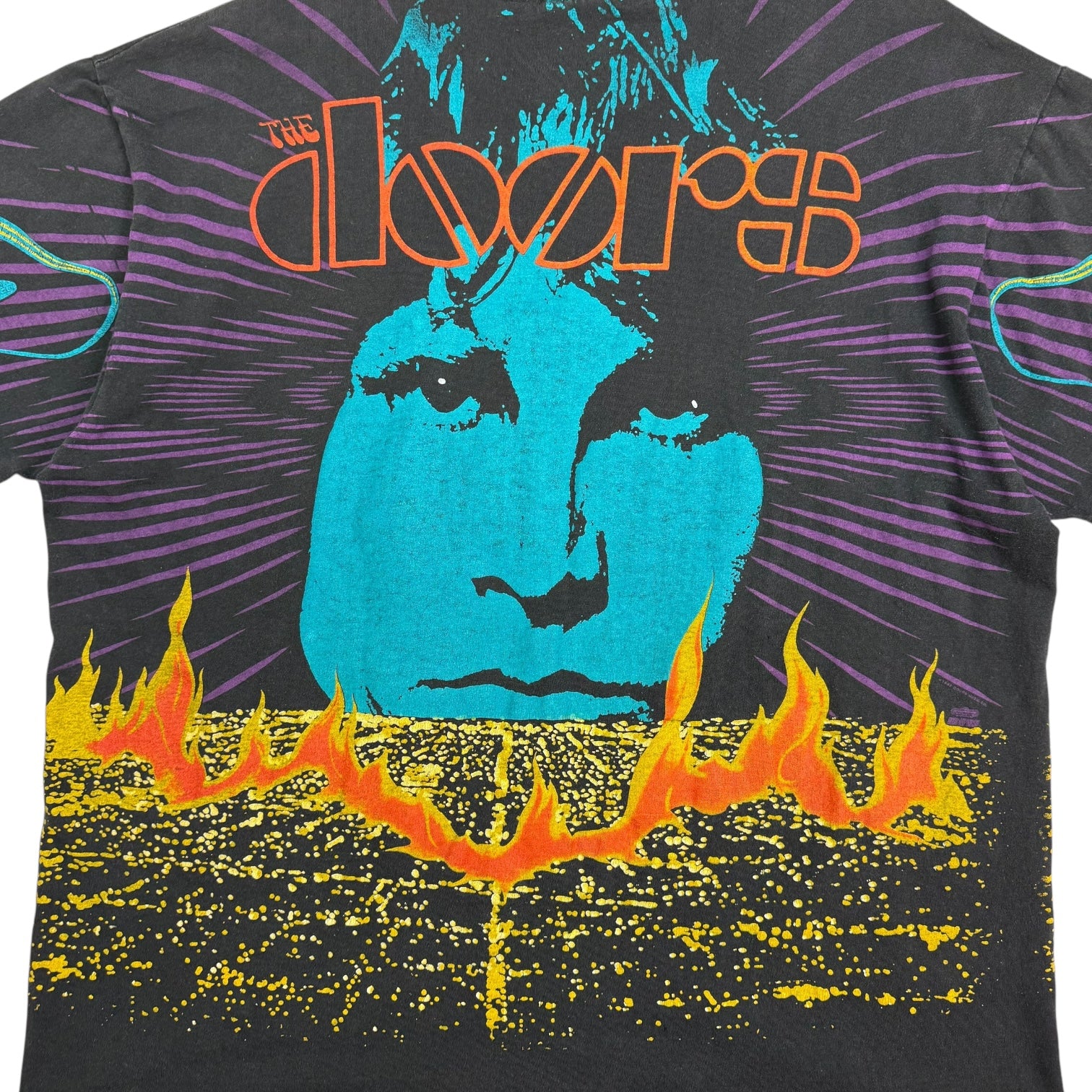 1990s The Doors Jim Morrison AOP Tee Black/Multicolour