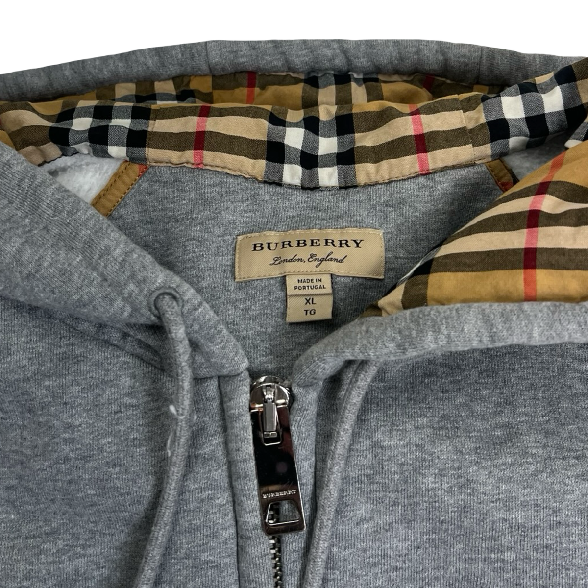 Burberry Signature Nova Check Pattern Zip Up Jacket