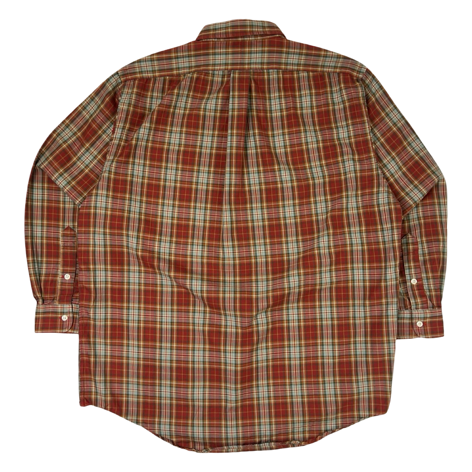 Vintage Polo Ralph Lauren Plaid Button Up Brown