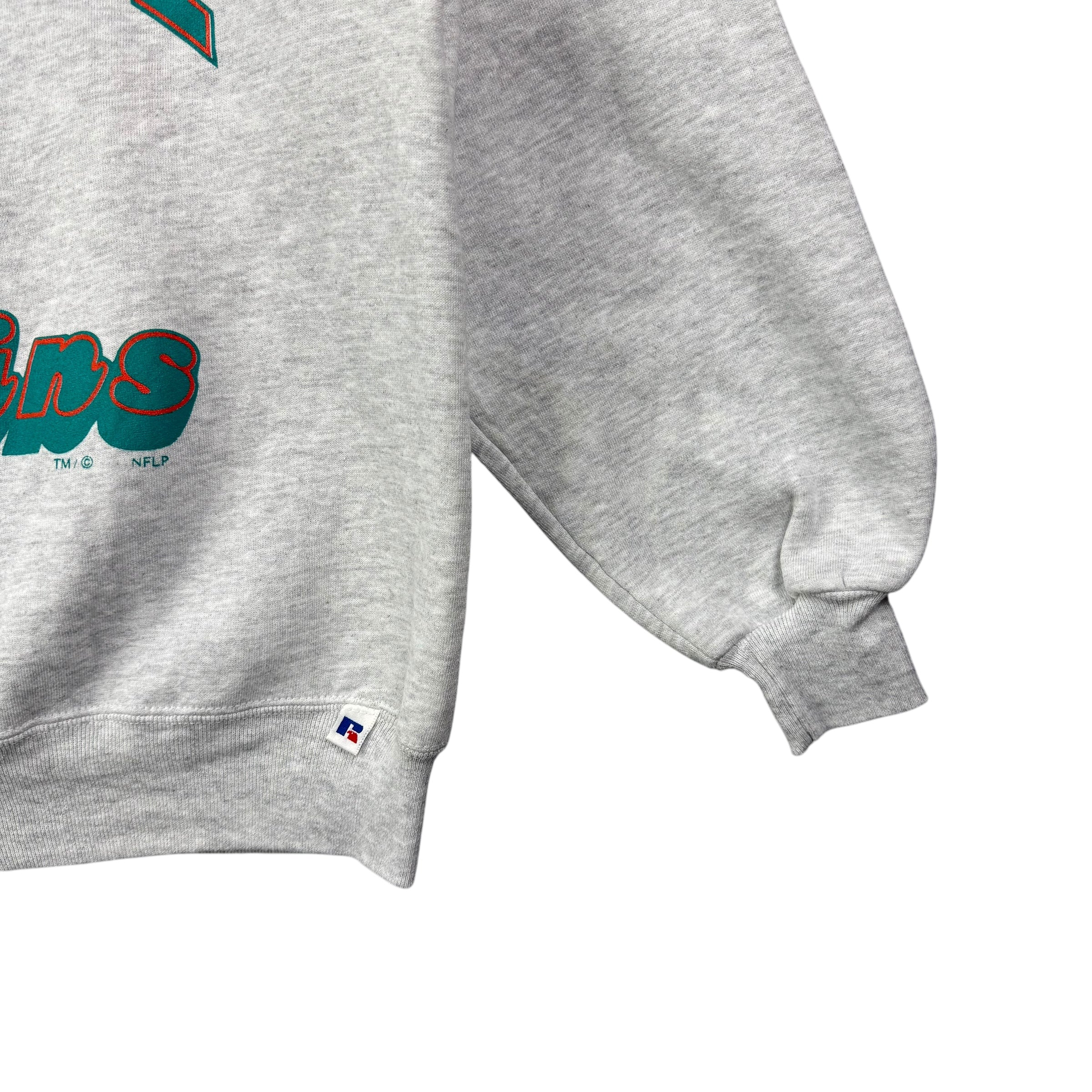 Vintage Russell Athletic Miami Dolphins Crewneck Grey