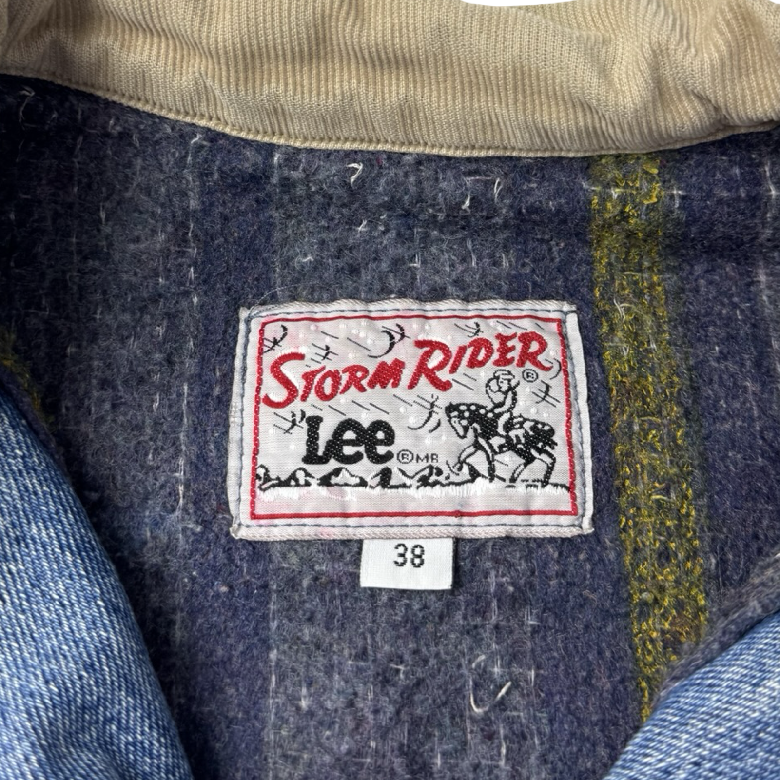 Vintage Lee Stormrider Blue Washed Denim Jacket