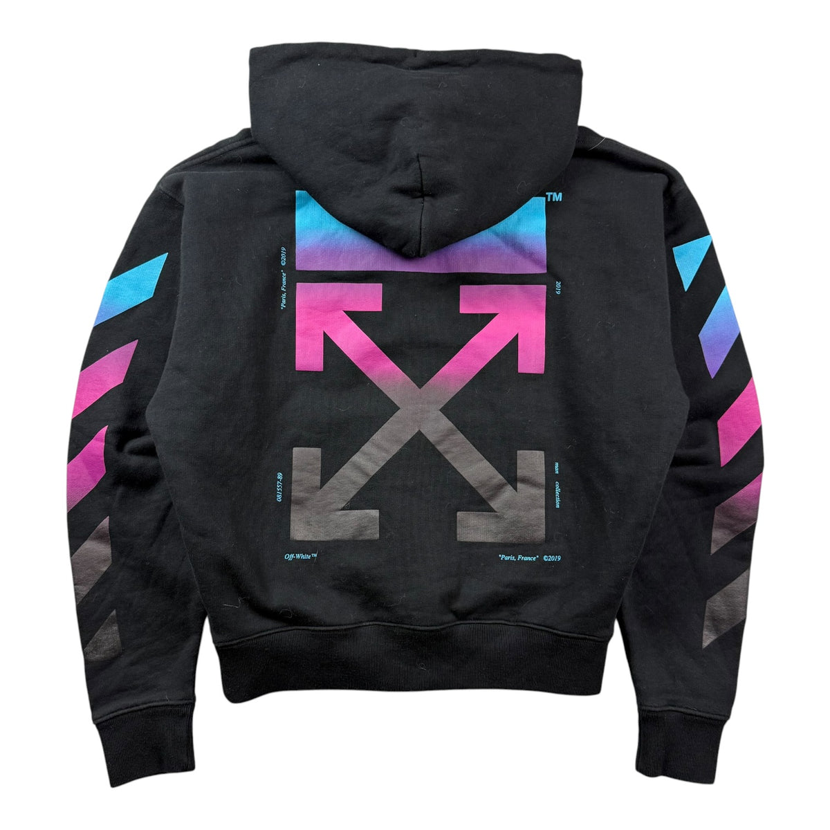 Off-White Diag Gradient Hoodie Black