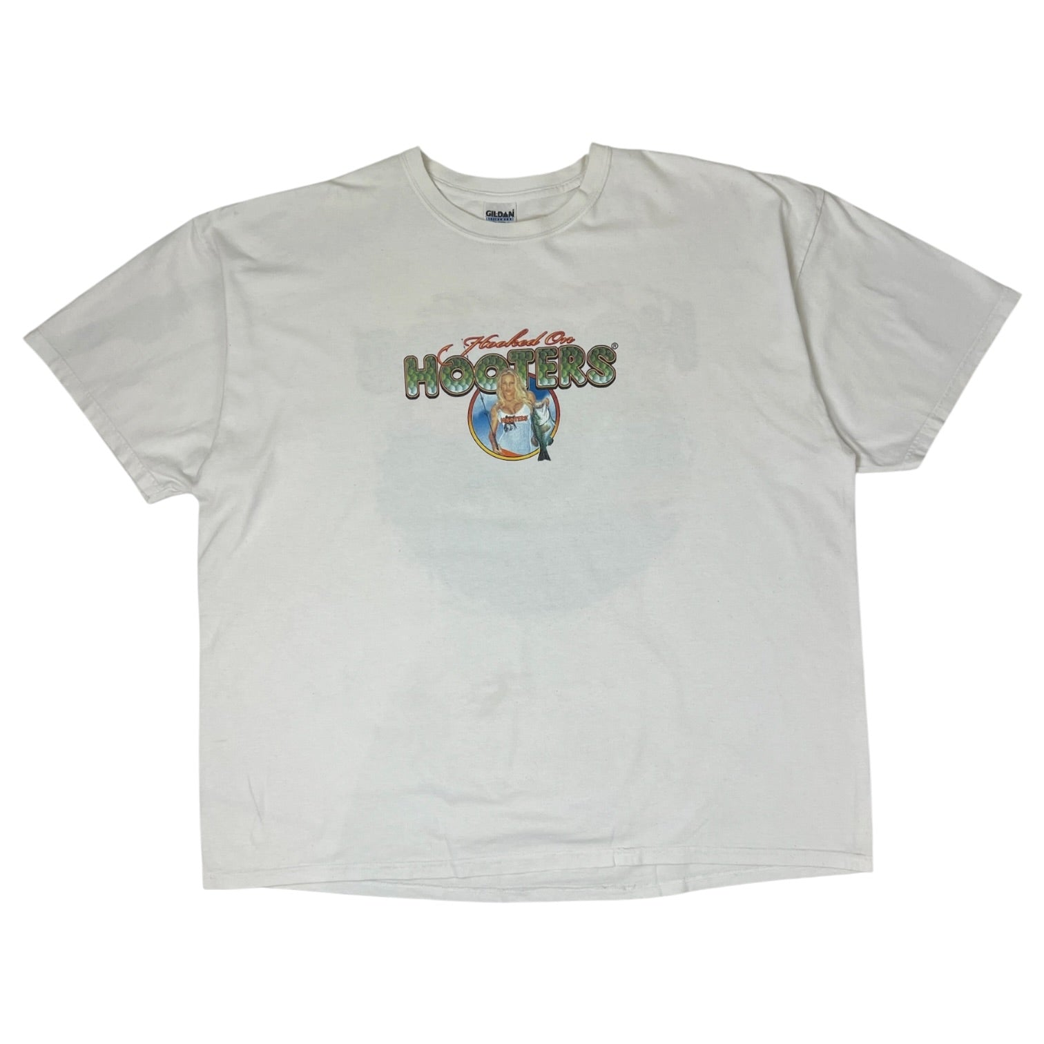 Vintage Hooters “Hooked on Hooters” T-Shirt Grey