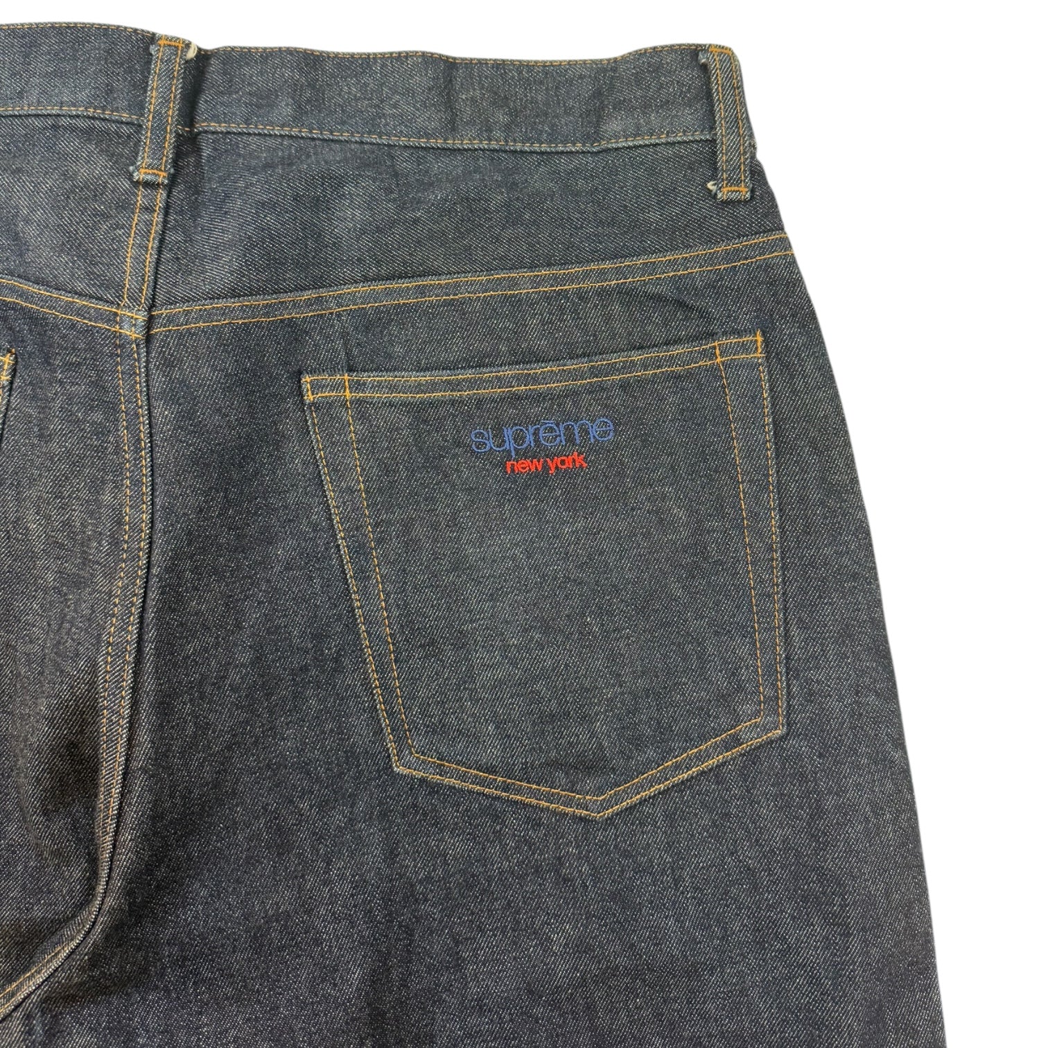 Supreme Ridged Baggy Selvage Denim Jeans Raw