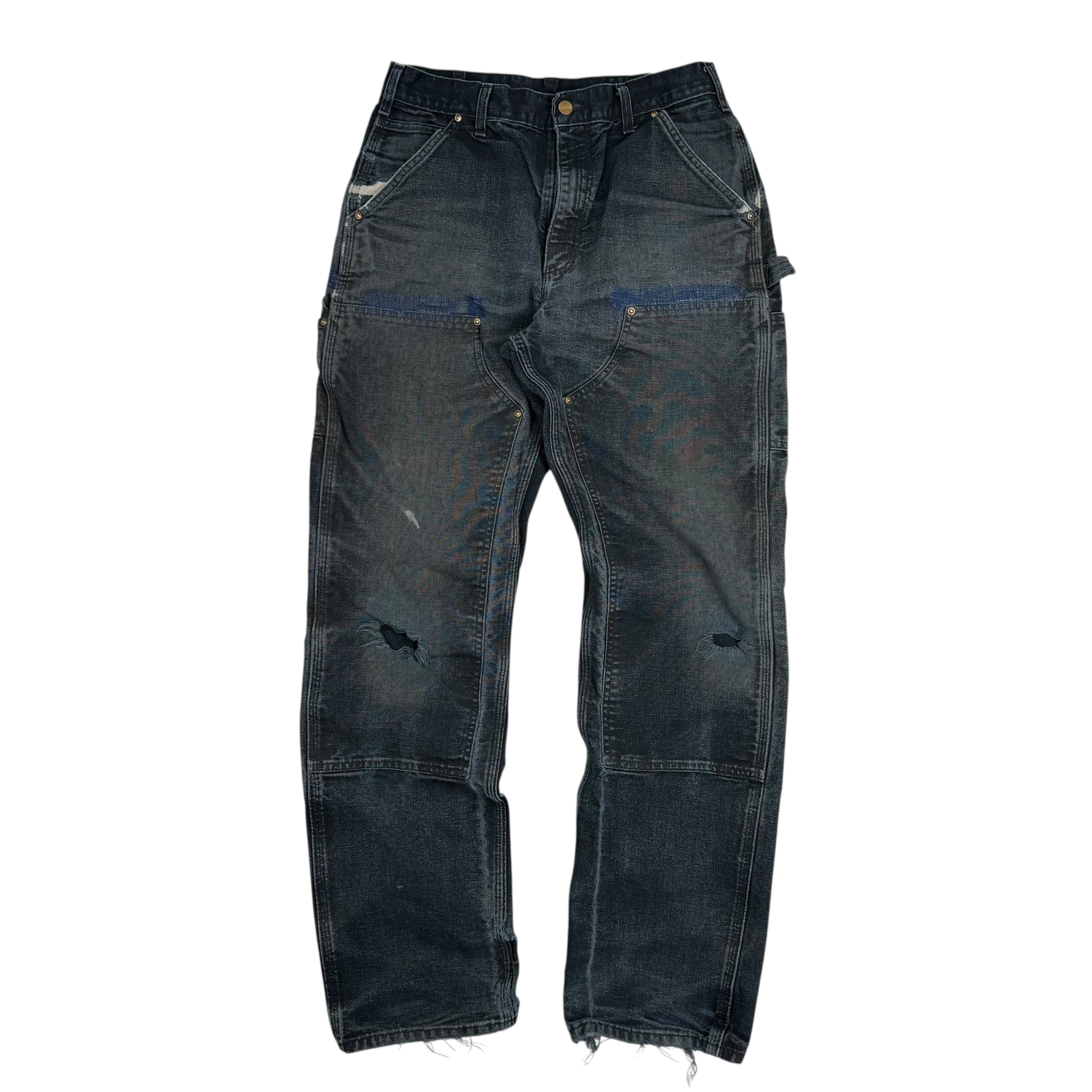 Vintage Carhartt Double Knee Pants Faded Black