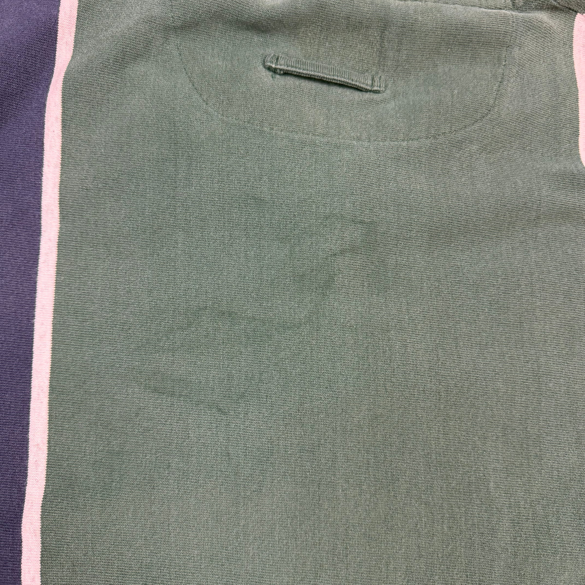 Vintage Lakewoods Bay Striped Rugby Polo Green/Navy