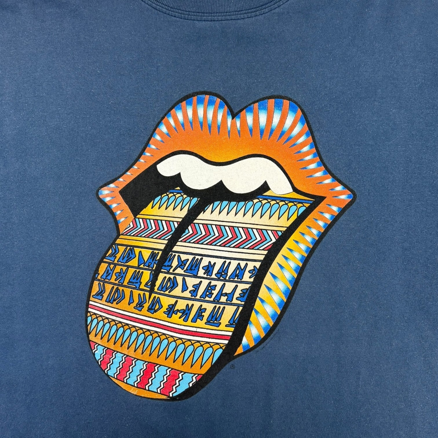 Vintage 1997 Rolling Stones “Bridges To Babylon” Tour T-Shirt Blue