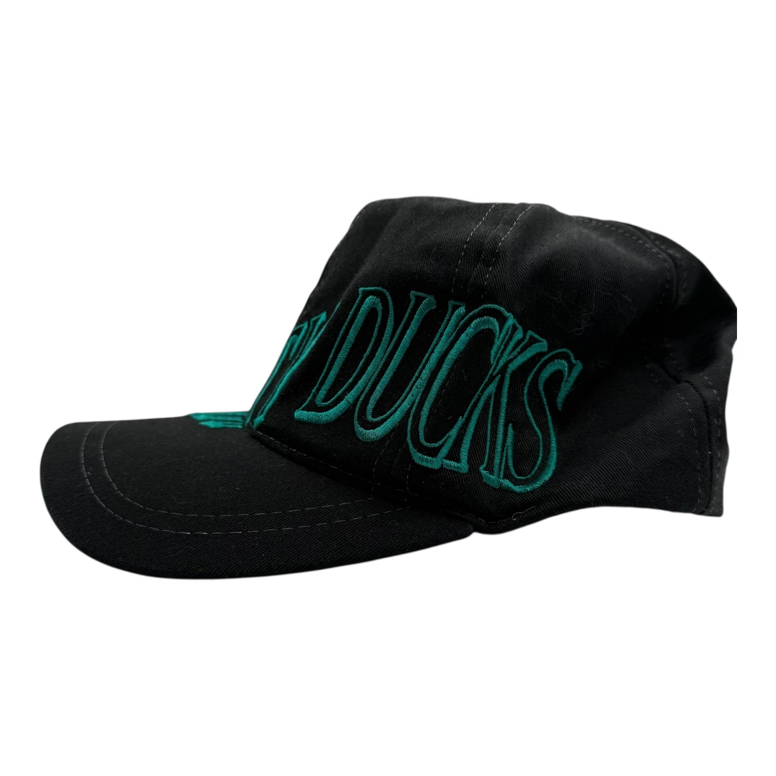 Vintage Anaheim Mighty Ducks Wraparound Script Hat Black