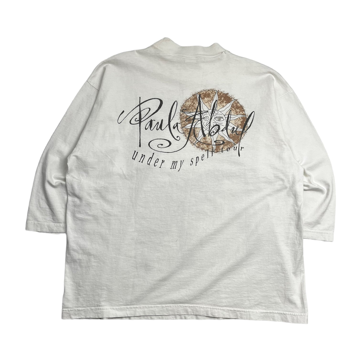 1991 Paula Abdul "Under My Spell" Tour 3/4 Sleeve T-Shirt - Black