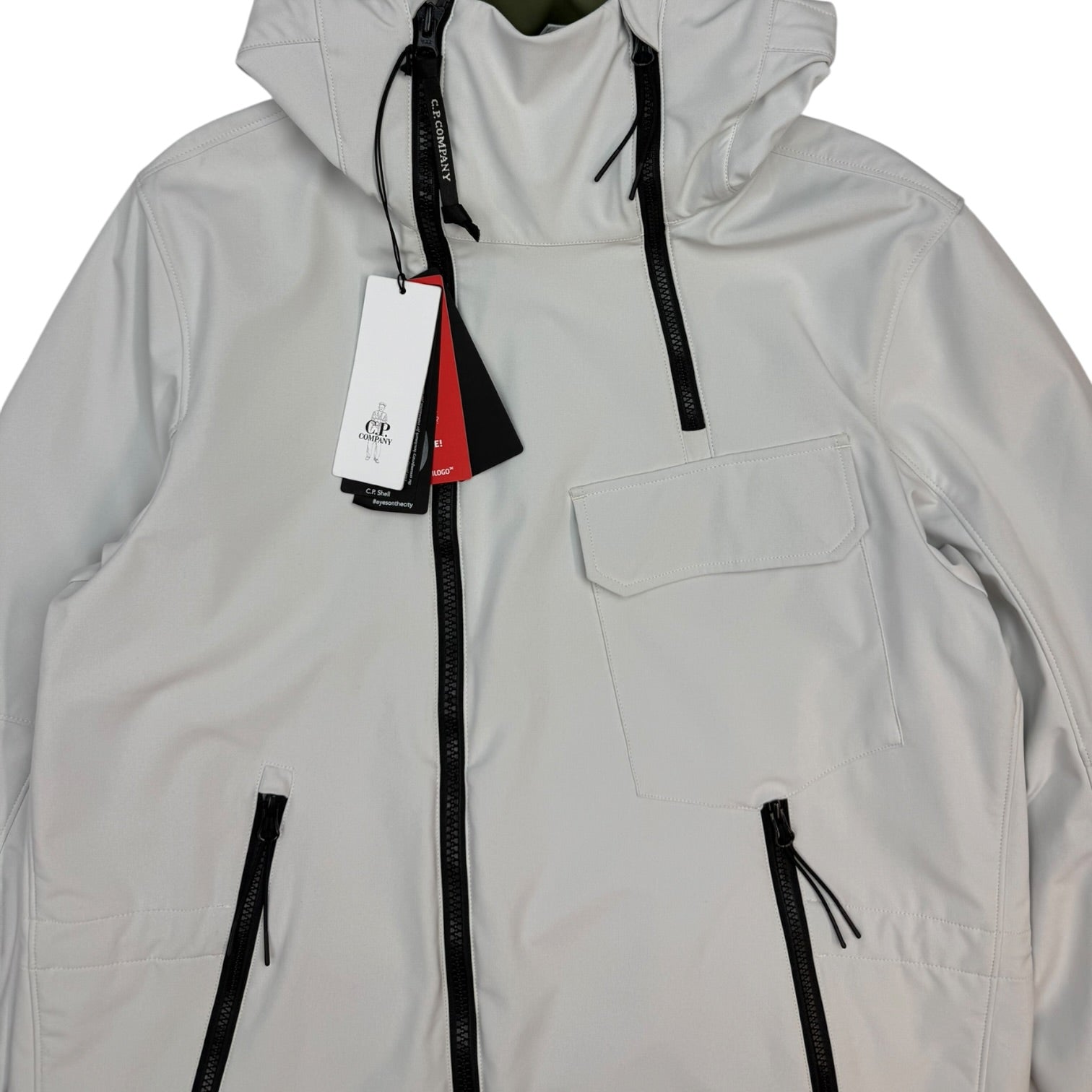C.P. Company C.P. Shell Goggle Jacket White