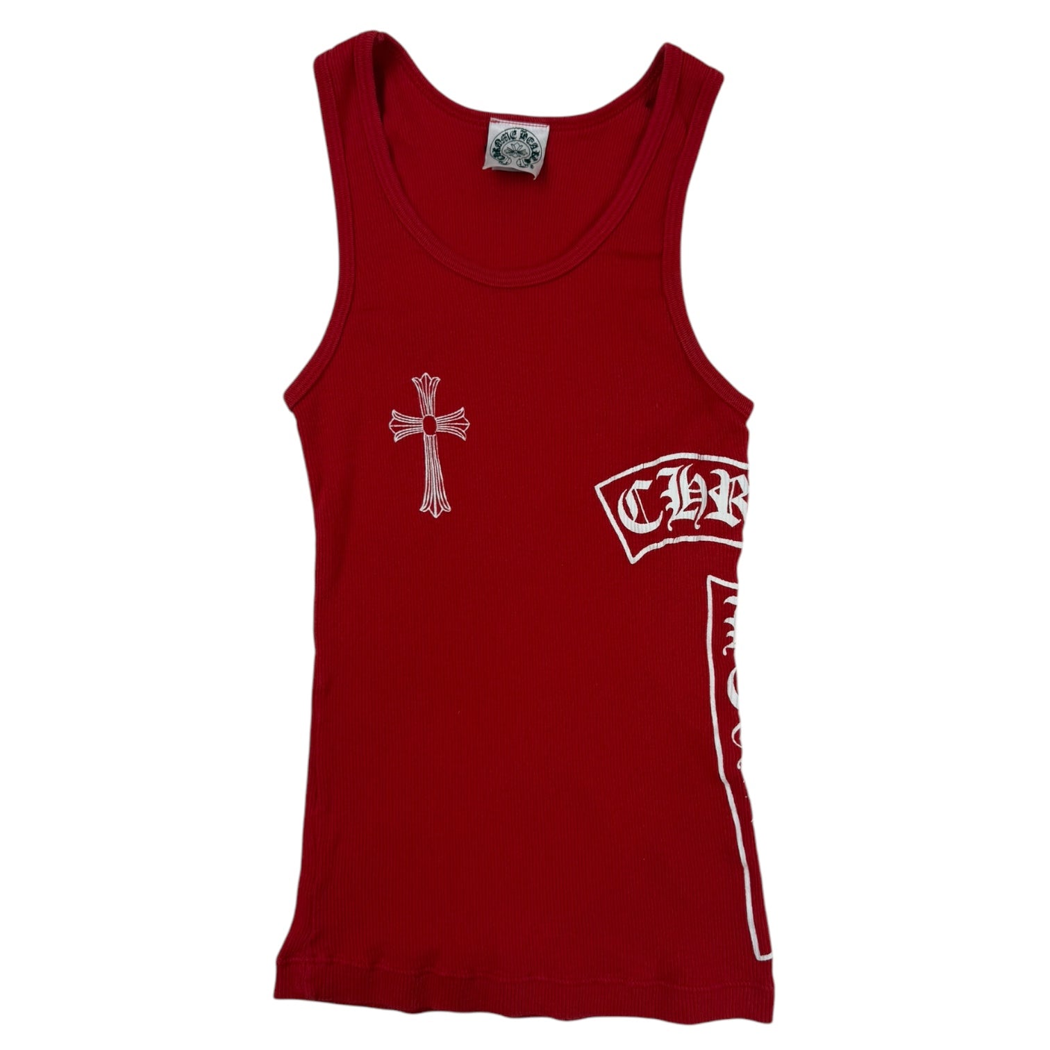 Vintage Chrome Hearts Women’s Tank Top Red