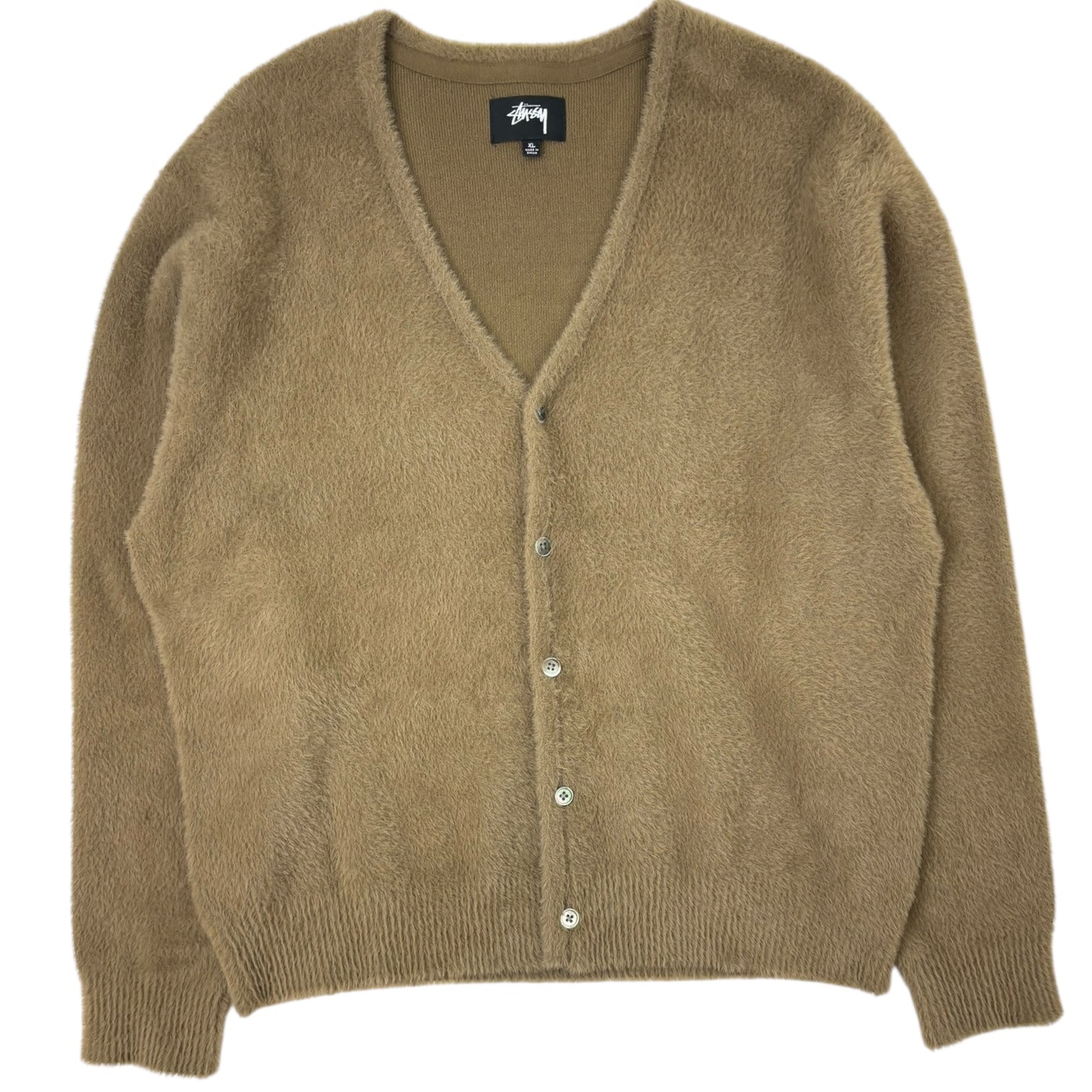 Stussy Shaggy Cardigan Light Brown