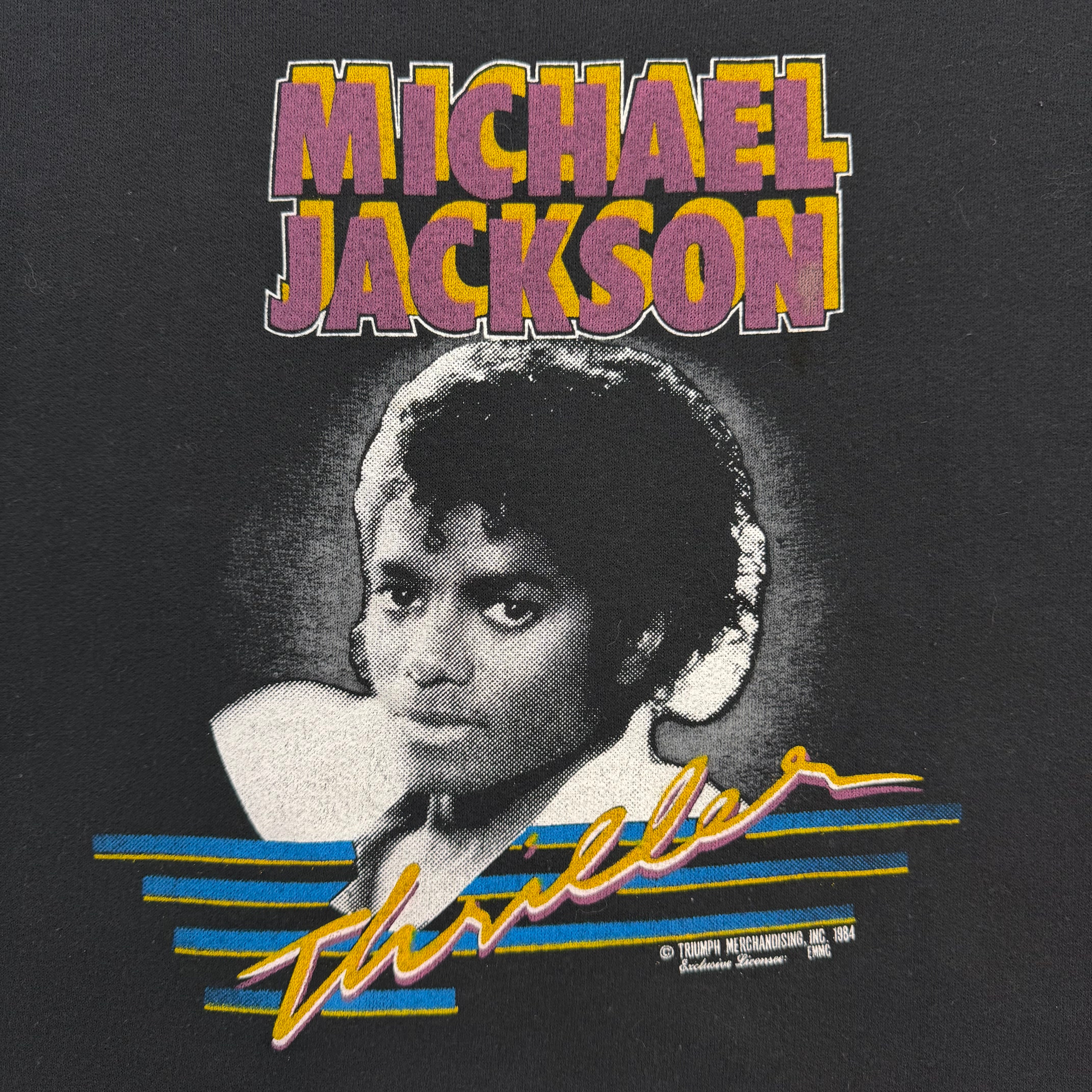 (W) 1984 Michael Jackson Thriller Tank Top Black