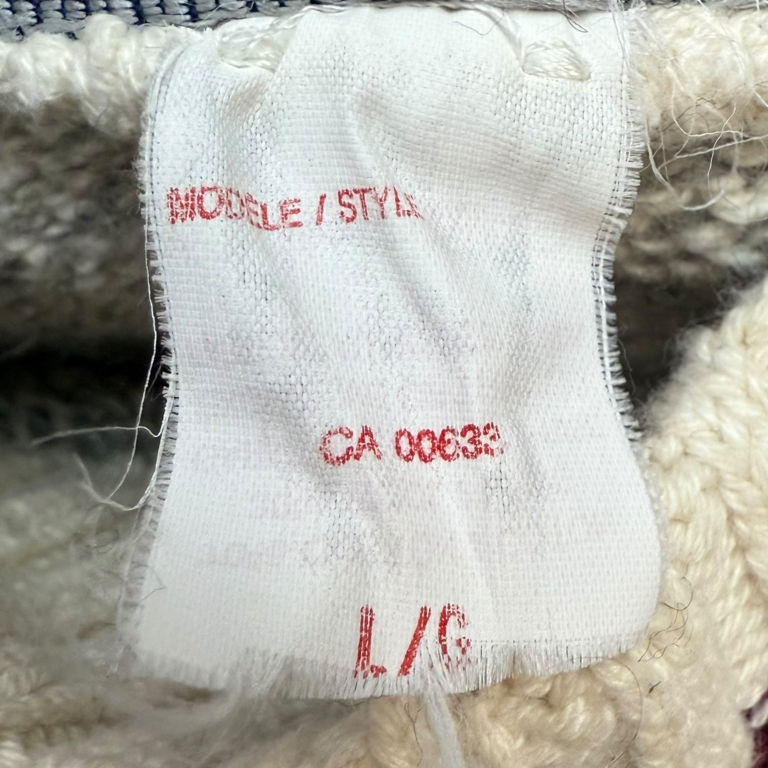 Vintage Wool Crewneck Grey/Red