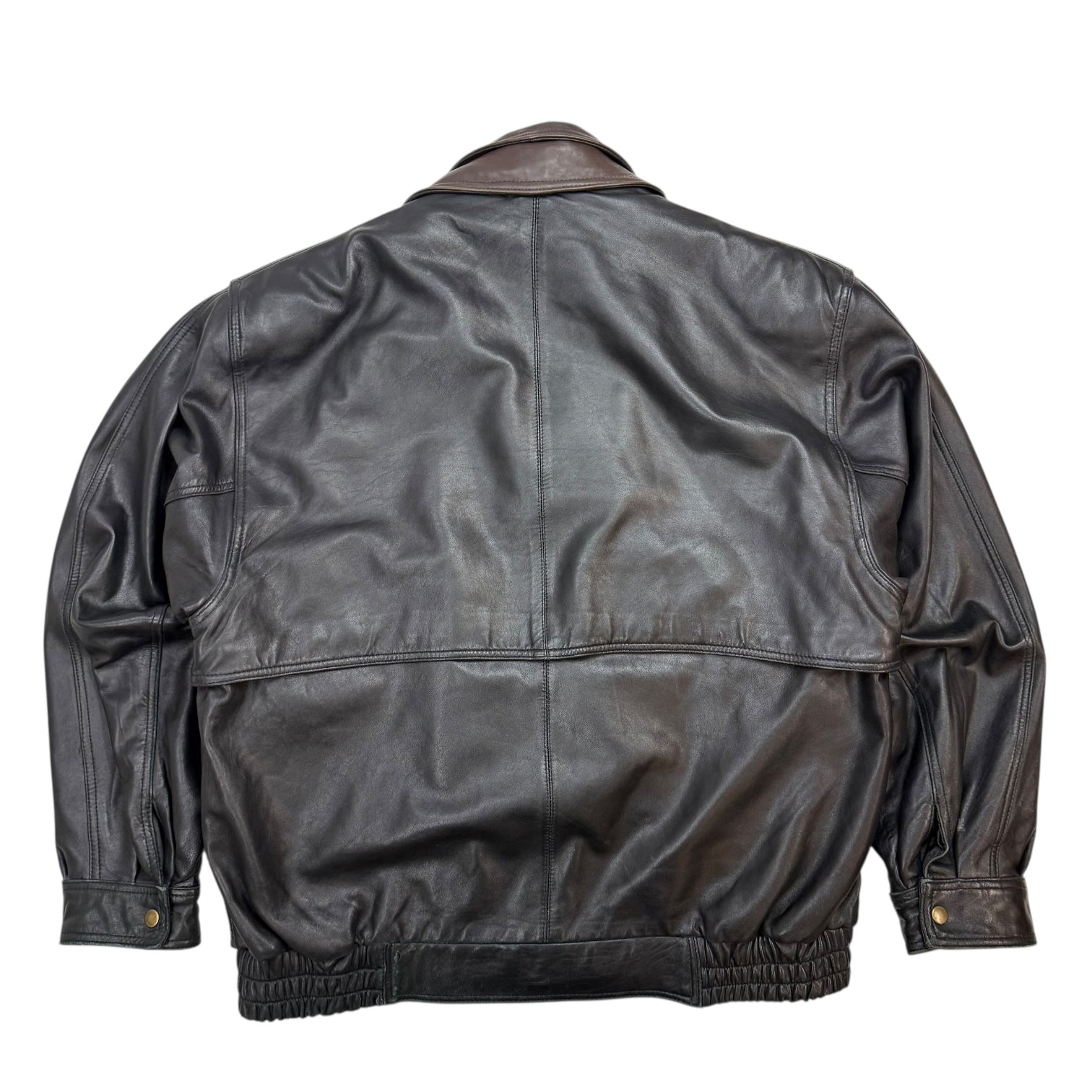 Vintage Danali Leather Bomber Jacket Black
