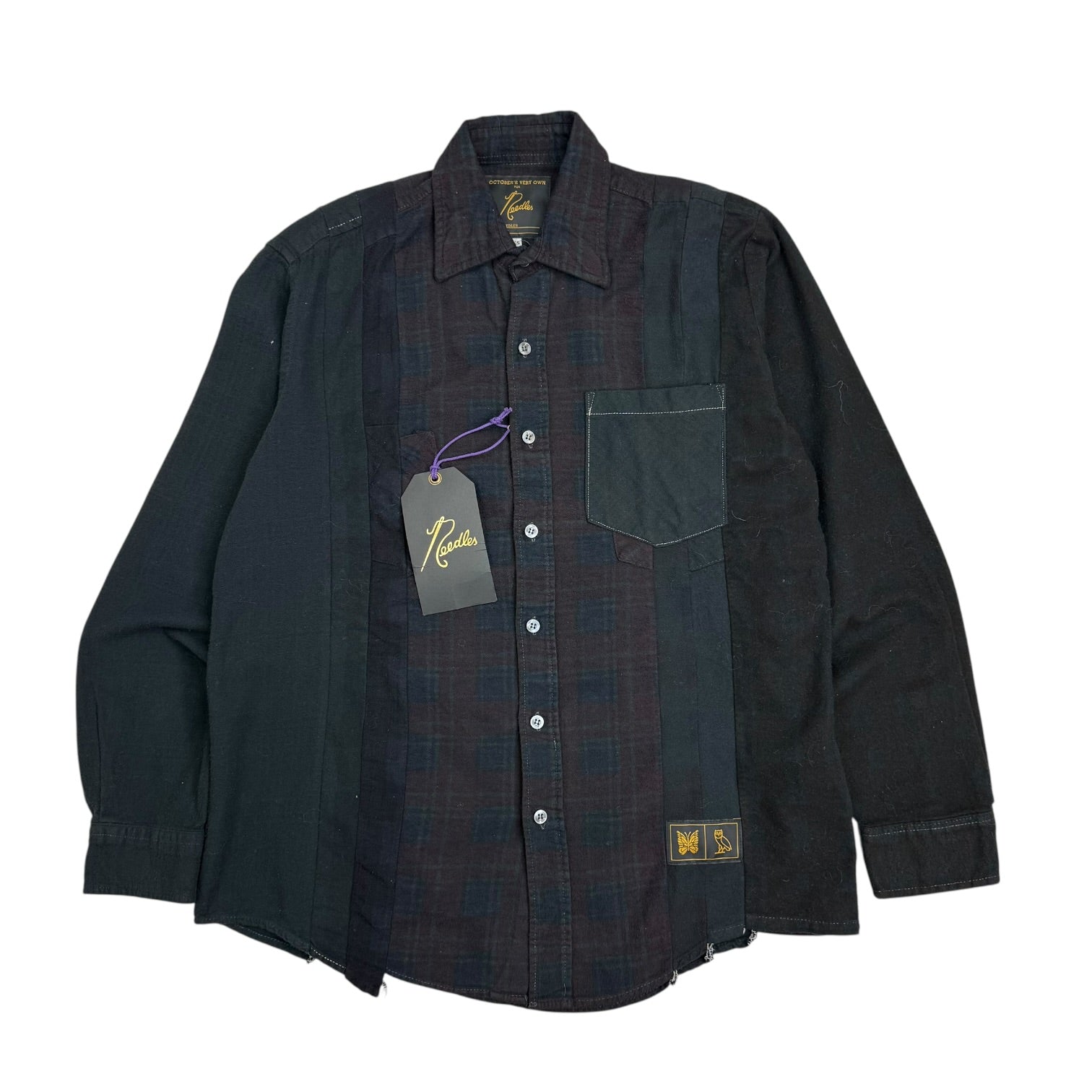 Needles x OVO Rebuild Flannel Purple/Green