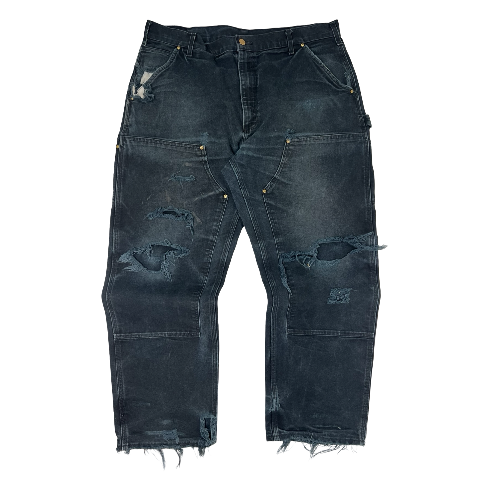 Vintage Distressed Carhartt Double Knee Pant Black