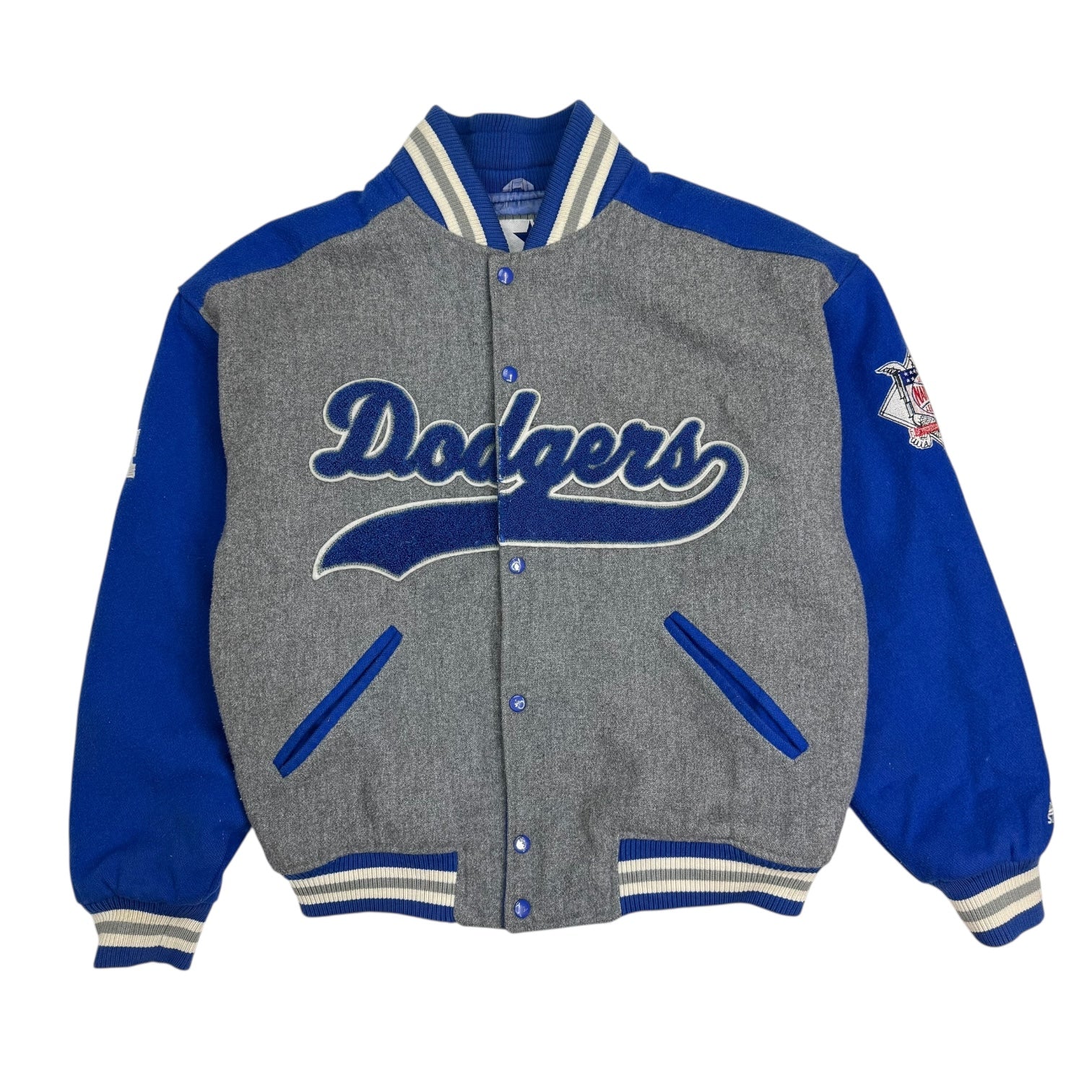 Vintage Starter Los Angeles Dodgers Wool Varsity Jacket Blue