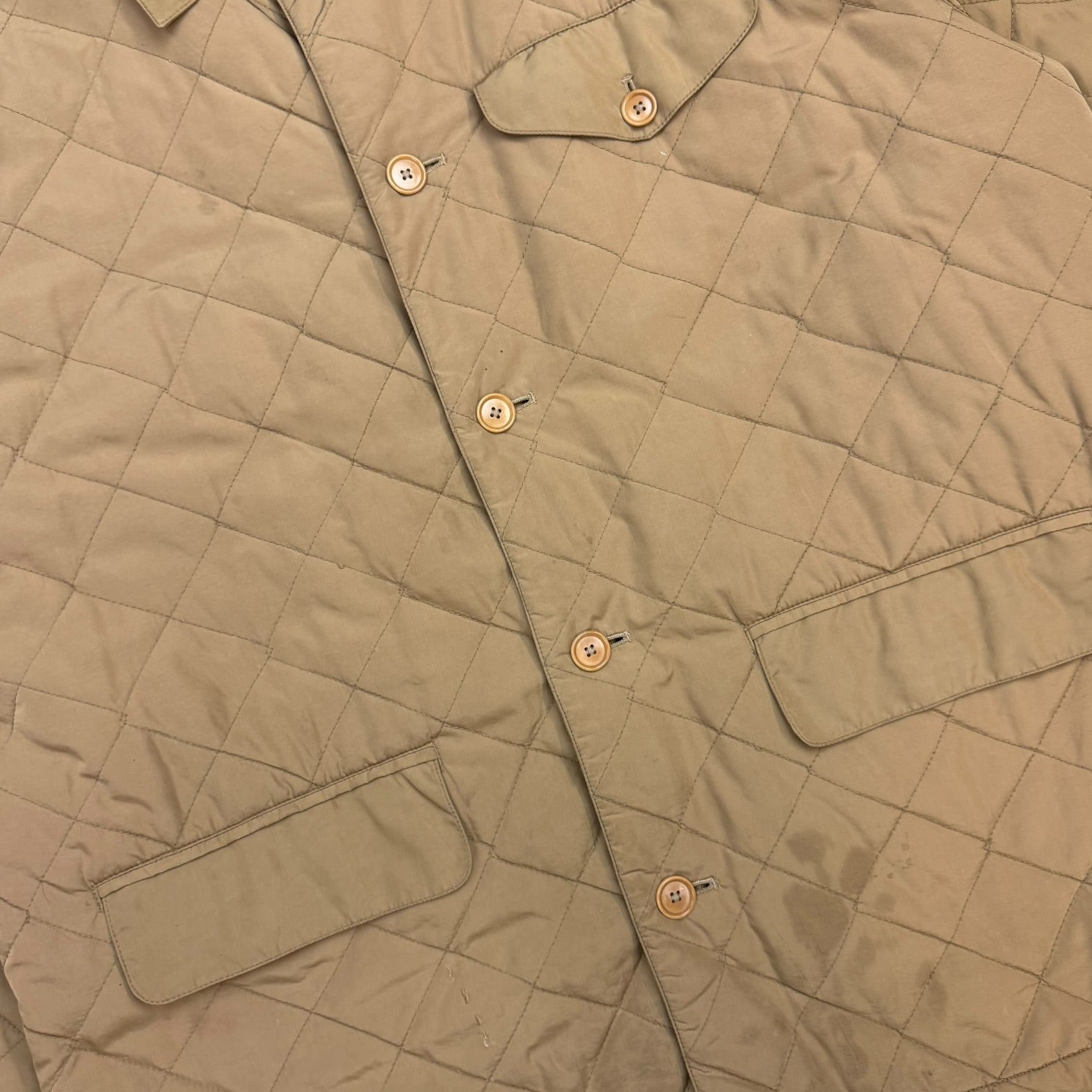 Vintage Polo Ralph Lauren Quilted Barn Jacket Tan